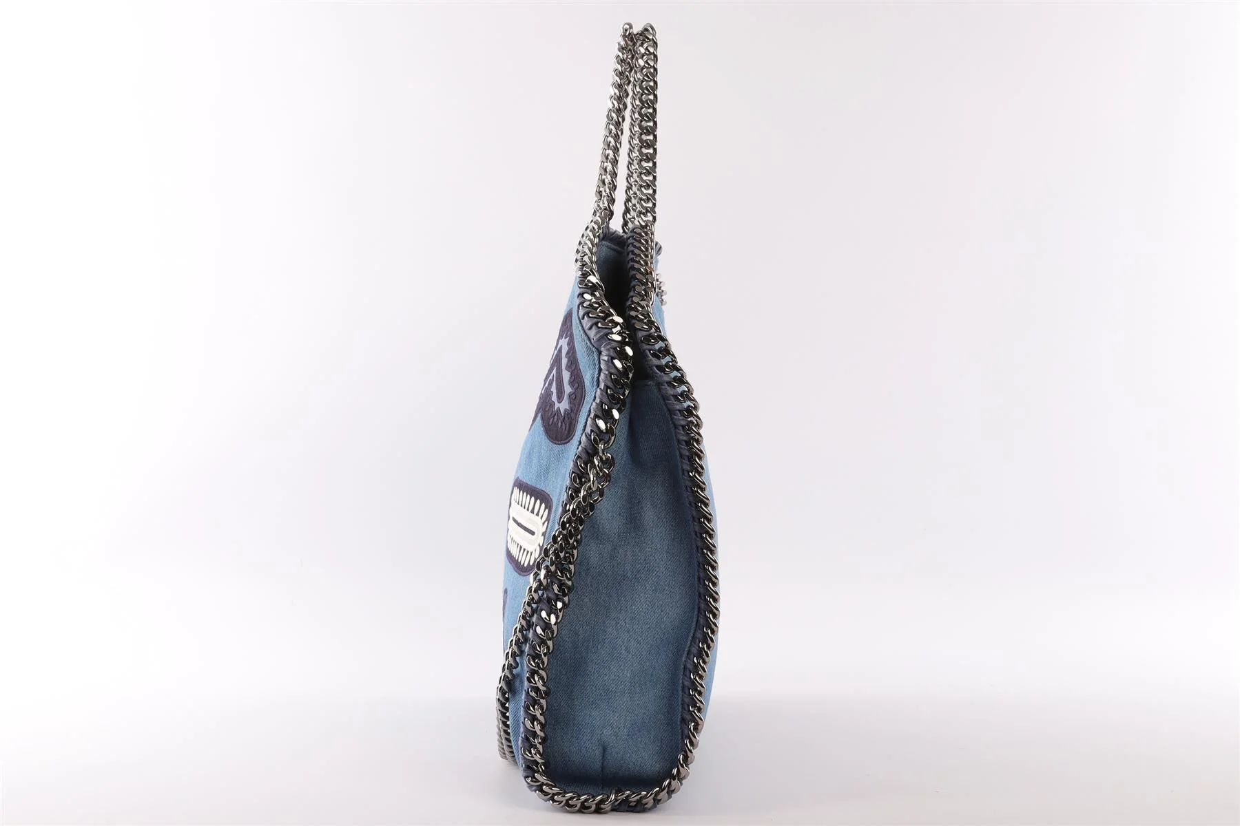STELLA MCCARTNEY BLUE FALABELLA DENIM SHOULDER BAG - Image 3