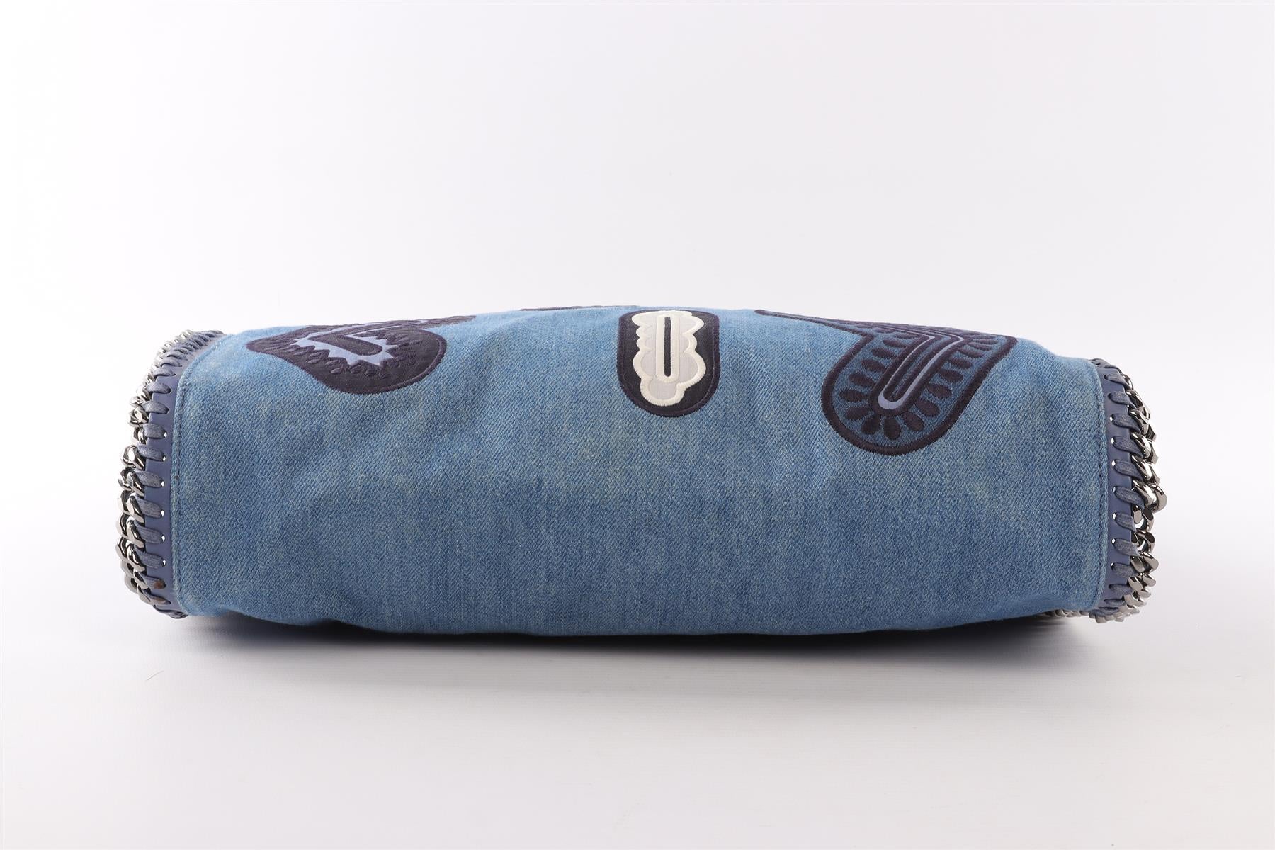 STELLA MCCARTNEY BLUE FALABELLA DENIM SHOULDER BAG - Image 6
