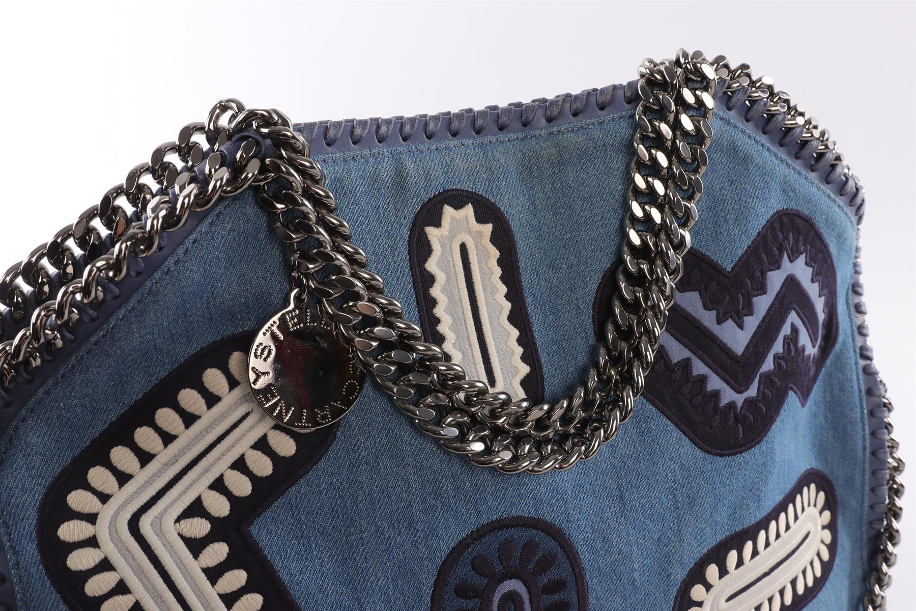 STELLA MCCARTNEY BLUE FALABELLA DENIM SHOULDER BAG - Image 7