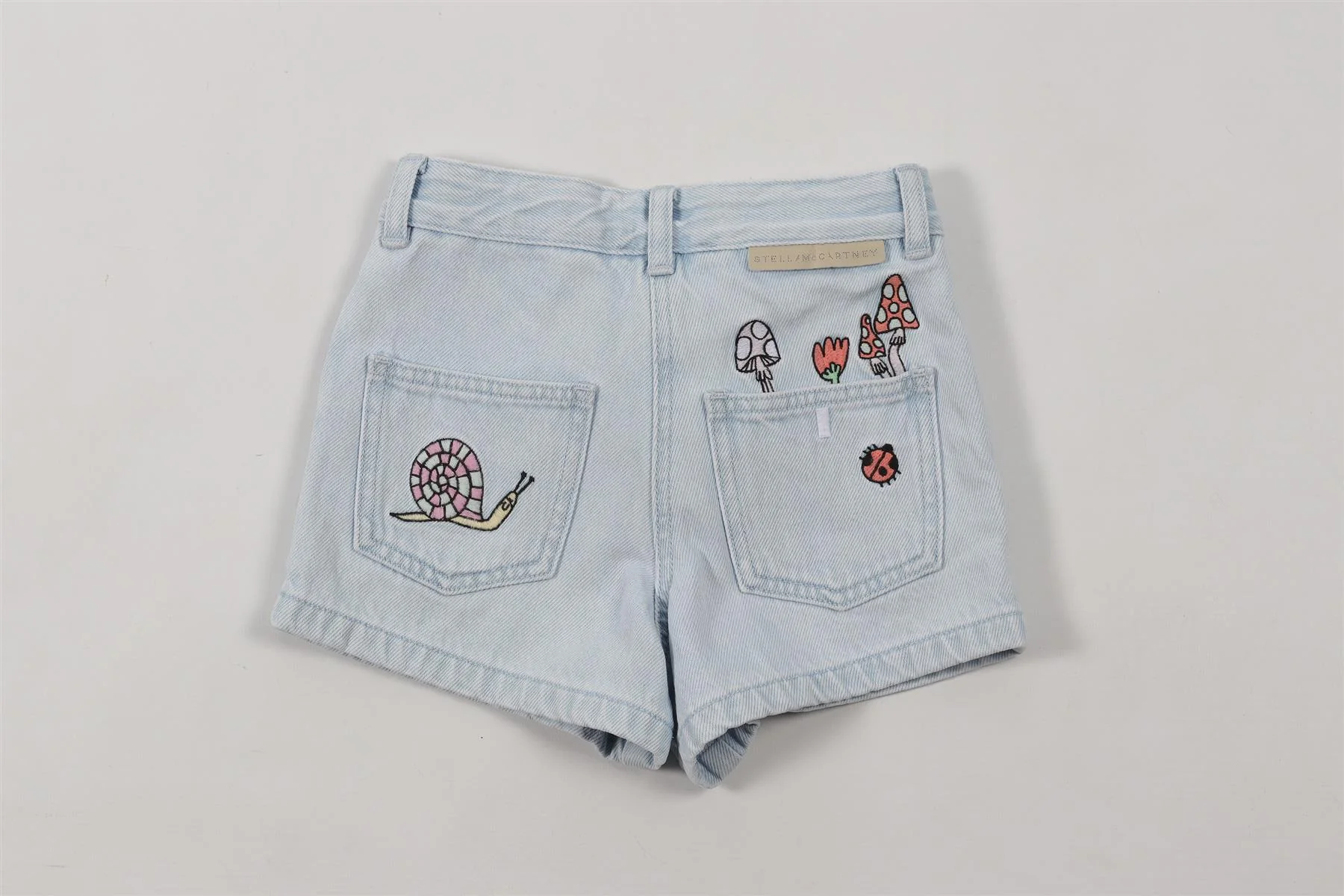 STELLA MCCARTNEY BLUE KIDS GIRLS SHORTS 6 YEARS - Image 4
