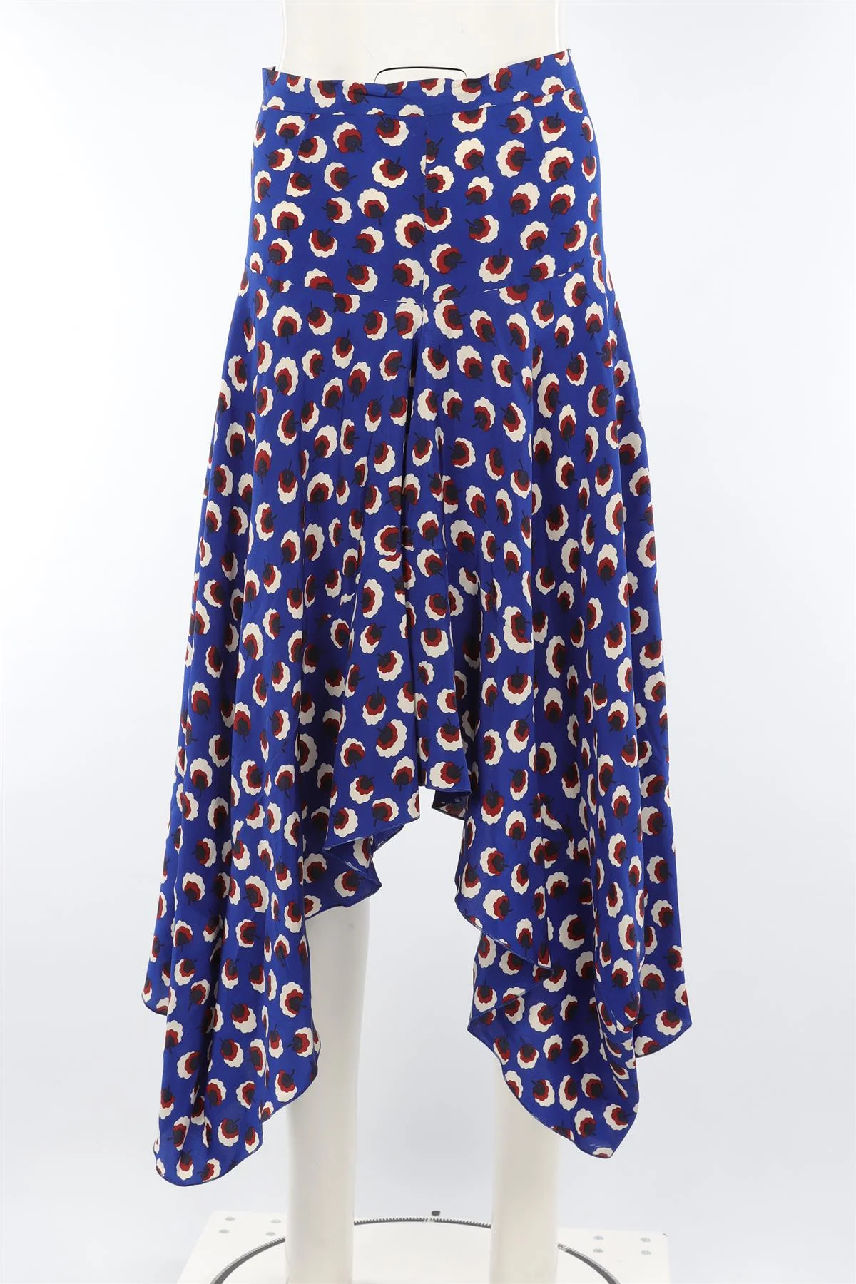 STELLA MCCARTNEY BLUE SILK MAXI SKIRT IT 38 UK 6 - Image 2