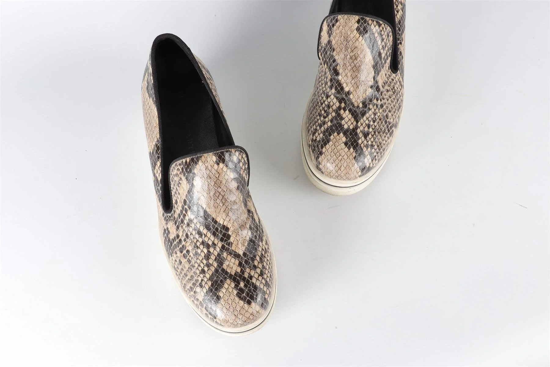 STELLA MCCARTNEY BROWN LEATHER PLATFORM LOAFERS EU 38 UK 5 US 8 - Image 4