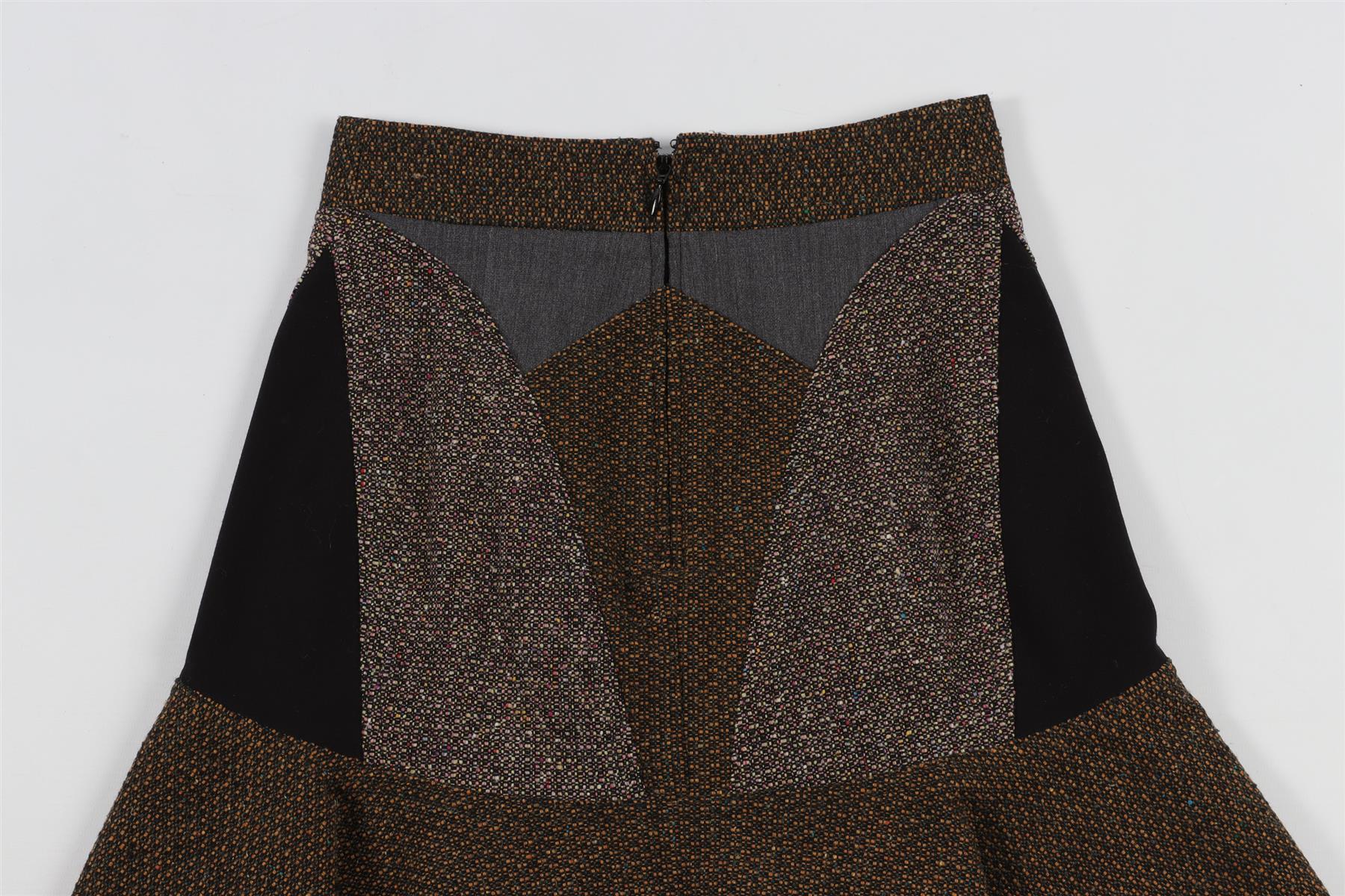 STELLA MCCARTNEY BROWN WOOL MINI SKIRT IT 34 UK 2 - Image 5