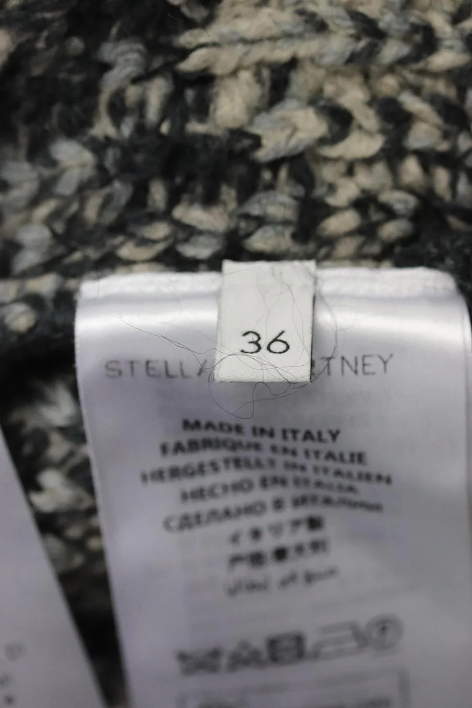 STELLA MCCARTNEY BRUSHED LEOPARD JACQUARD CARDIGAN IT 36 UK 4 - Image 6