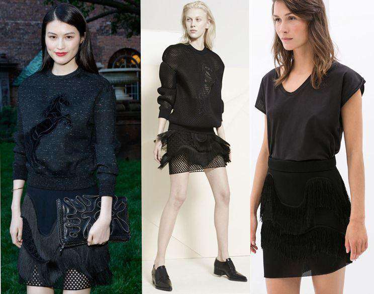 STELLA MCCARTNEY CORINNA FRINGE SKIRT IT 36 UK 6 - Image 8