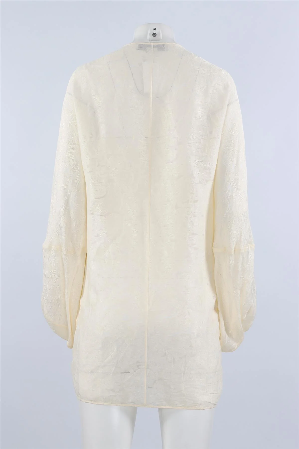 STELLA MCCARTNEY CREAM SILK MINI DRESS IT 34 UK 2 - Image 4