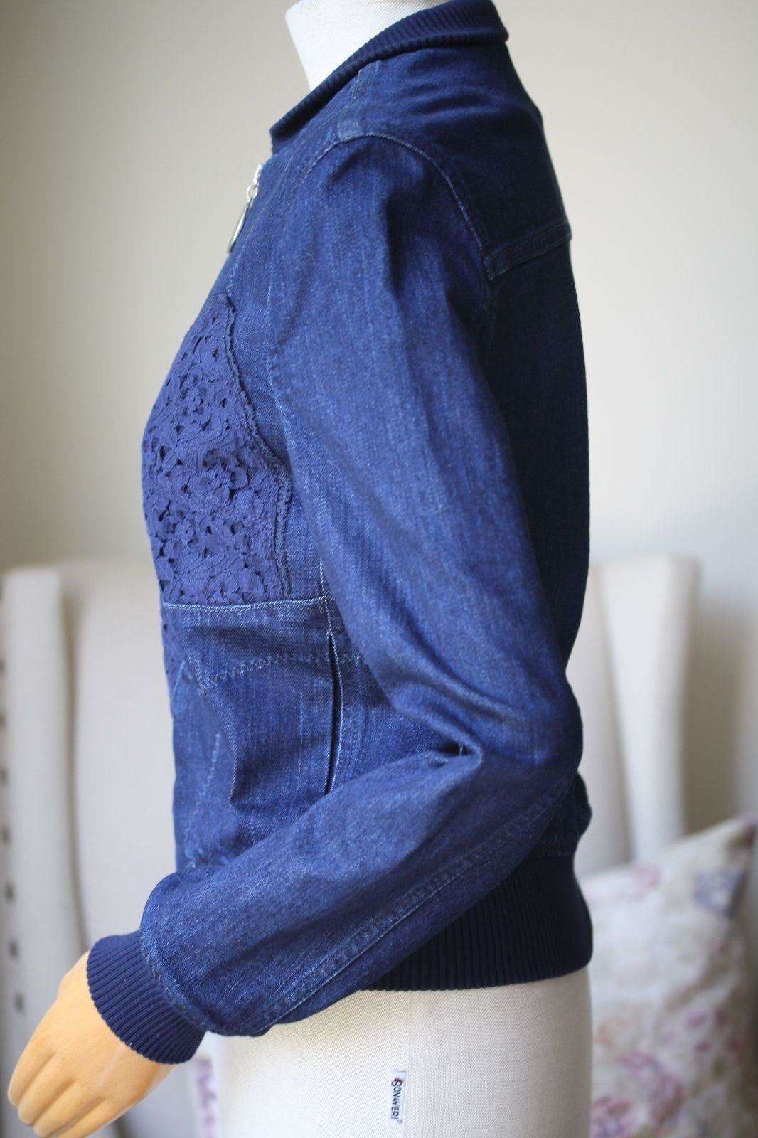 STELLA MCCARTNEY DENIM LACE JACKET IT 38 UK 8 - Image 8