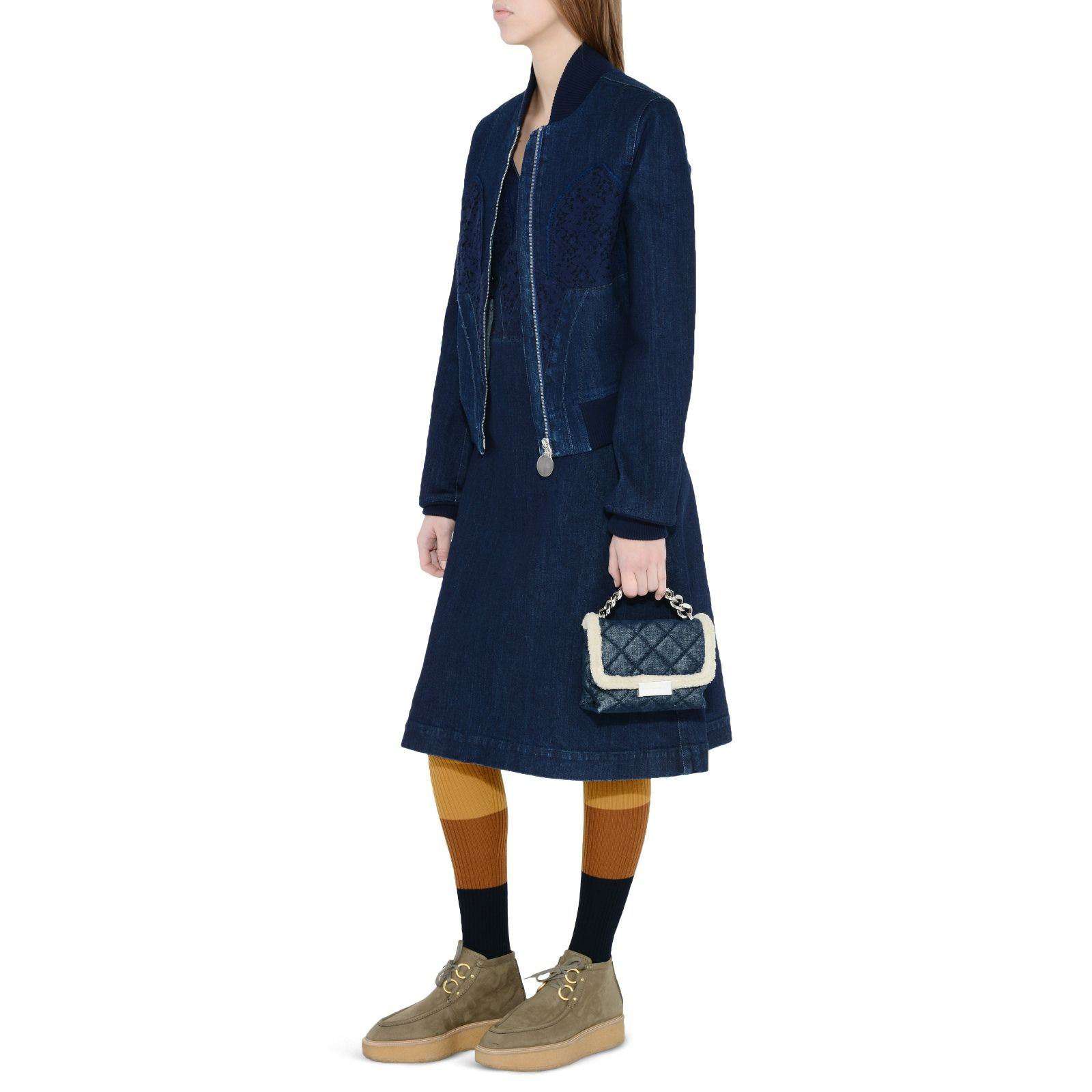 STELLA MCCARTNEY DENIM LACE JACKET IT 38 UK 8 - Image 9