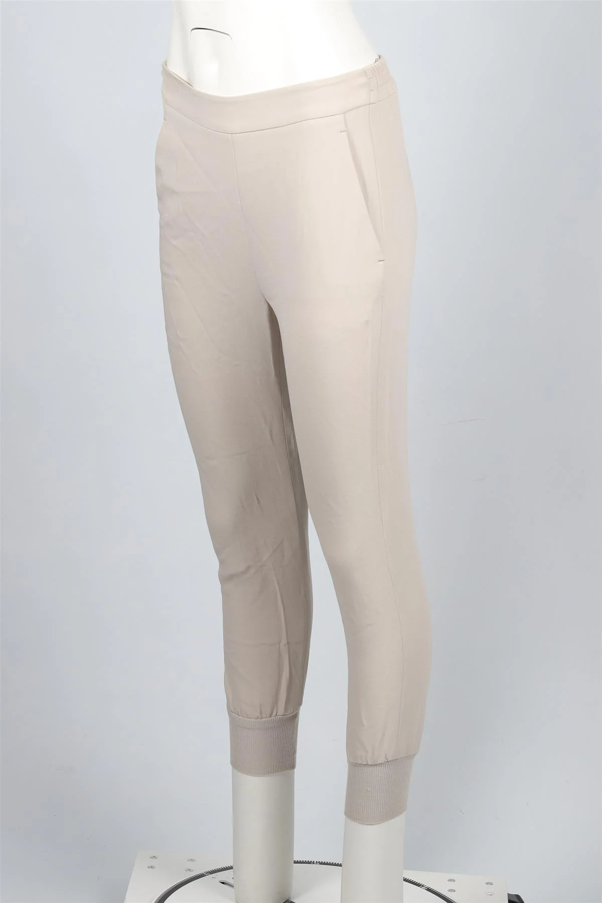 STELLA MCCARTNEY ECRU CREPE TAPERED PANTS IT 34 UK 2 - Image 3