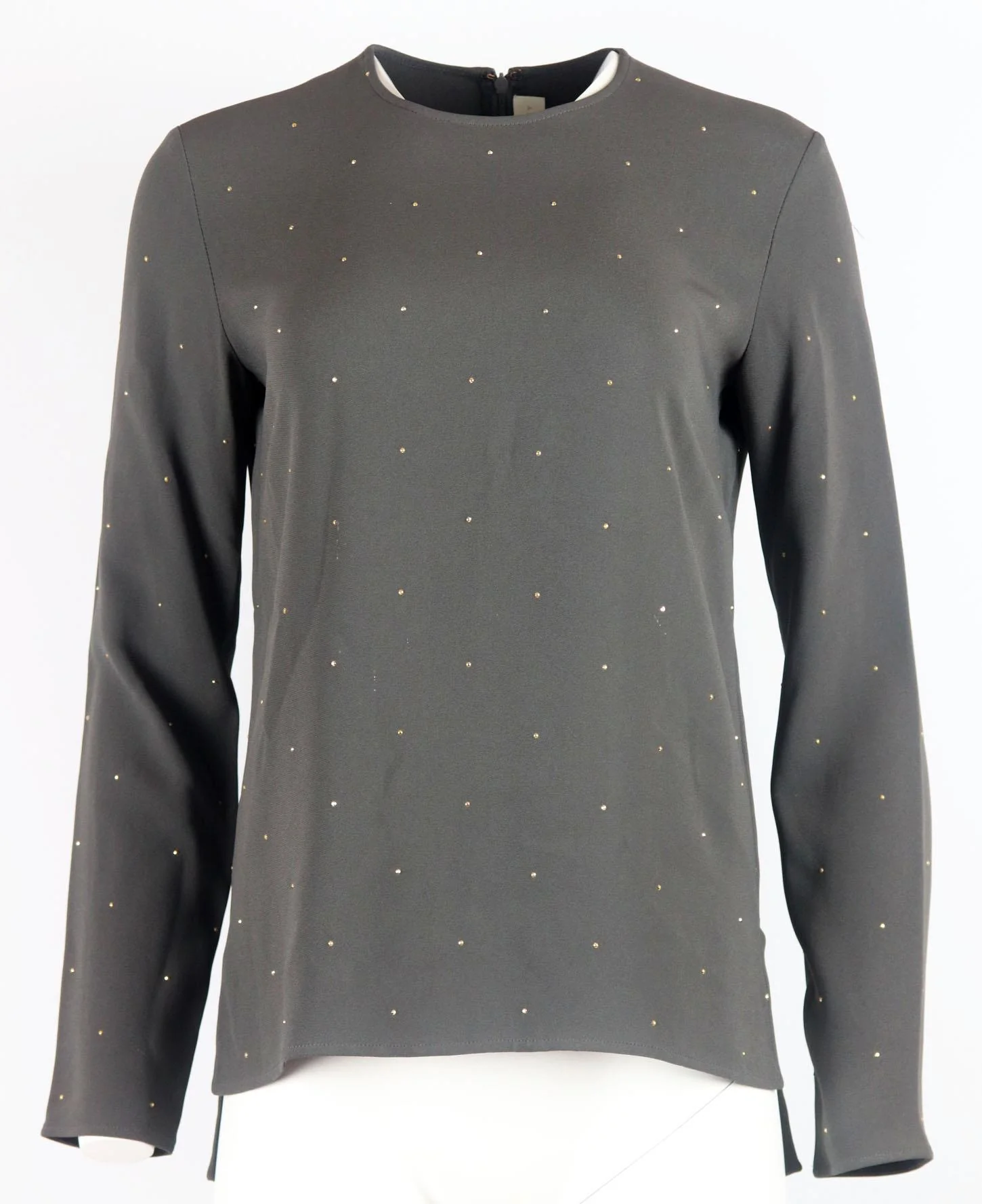 STELLA MCCARTNEY EMBELLISHED CREPE TOP IT 36 UK 4 - Image 2