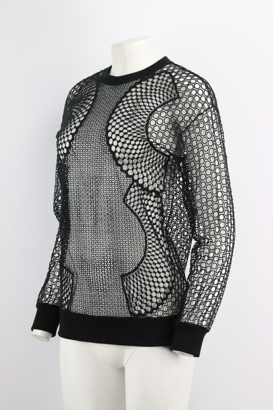 STELLA MCCARTNEY EMBROIDERED MESH SWEATER SMALL - Image 3