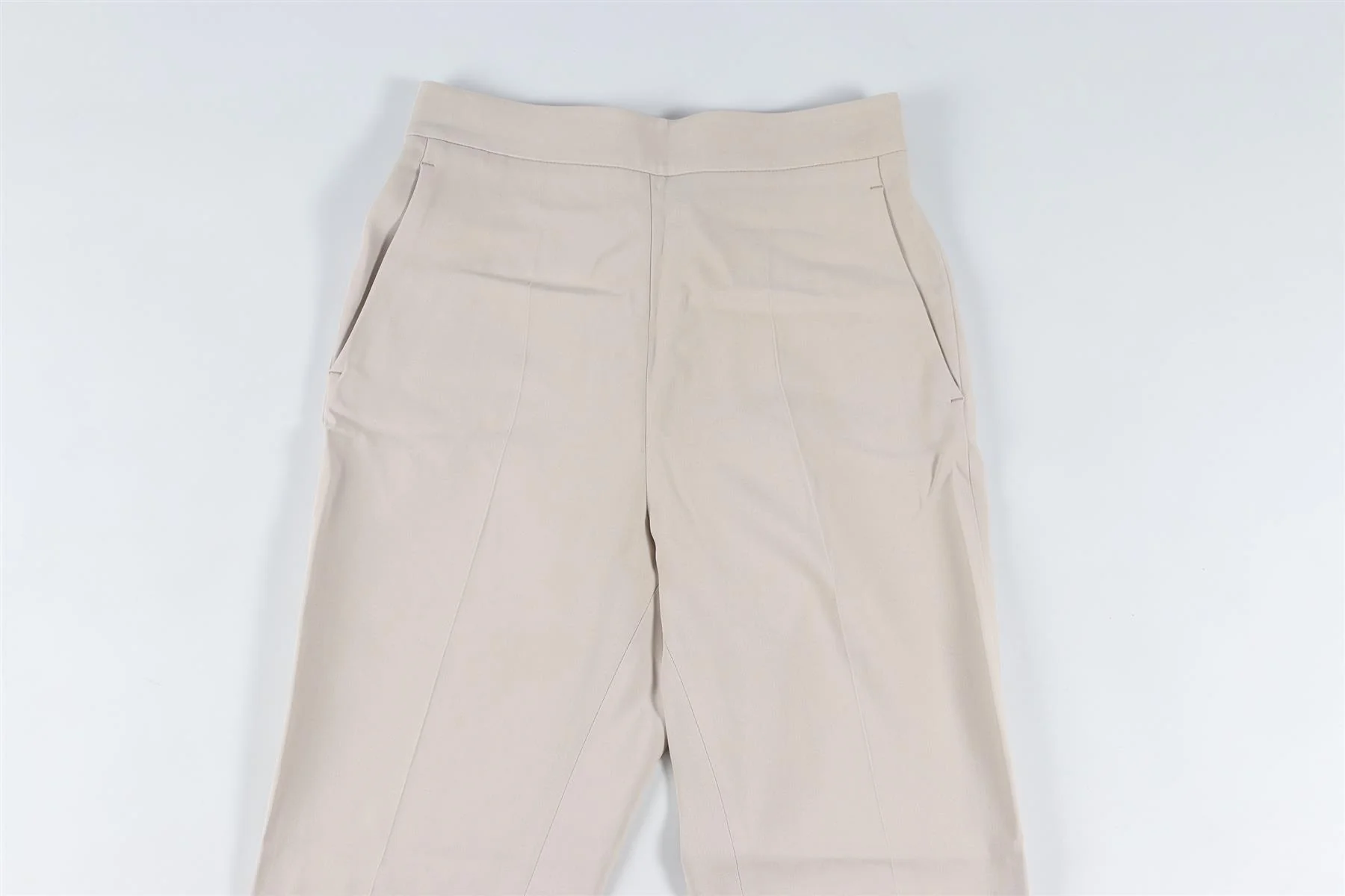 STELLA MCCARTNEY GREY CREPE TAPERED PANTS IT 36 UK 4 - Image 3