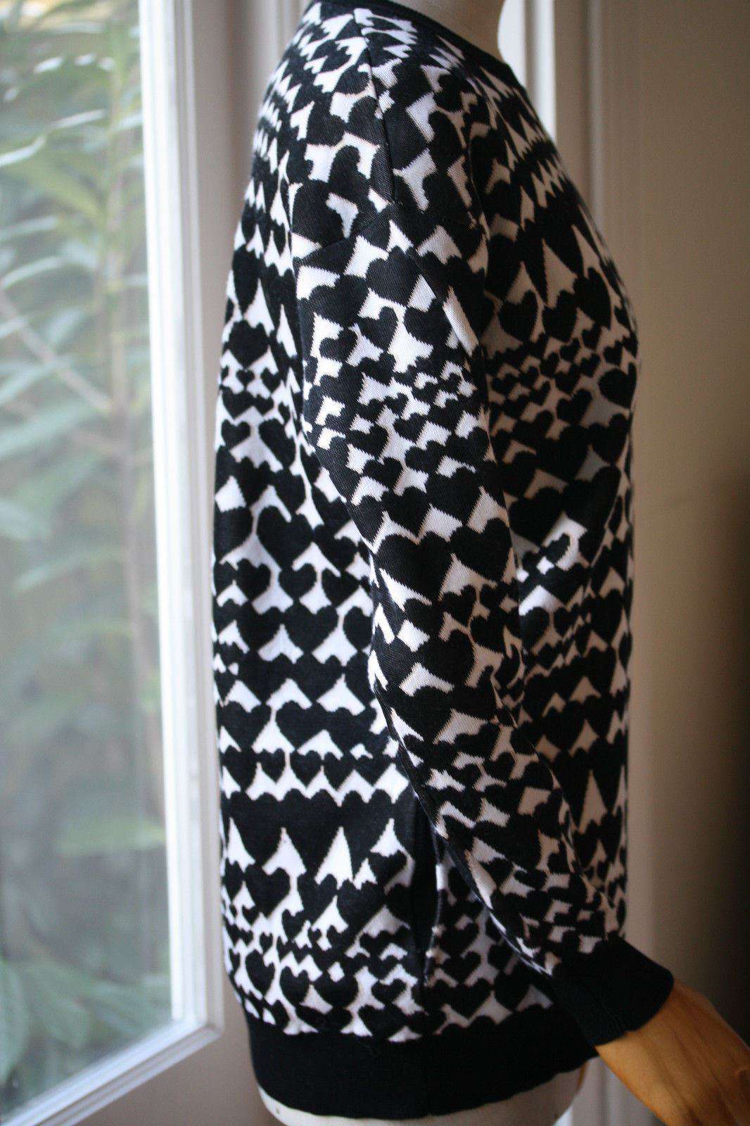STELLA MCCARTNEY HEART PRINT COTTON/WOOL SWEATER JUMPER UK 10 - Image 7