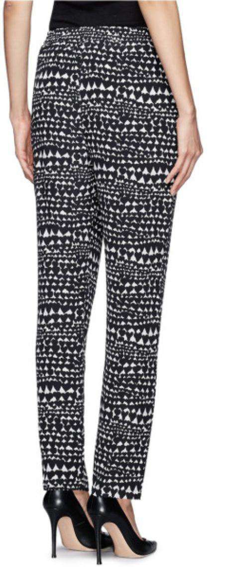 STELLA MCCARTNEY HEART PRINT SILK PANTS IT 42 UK 10 - Image 2