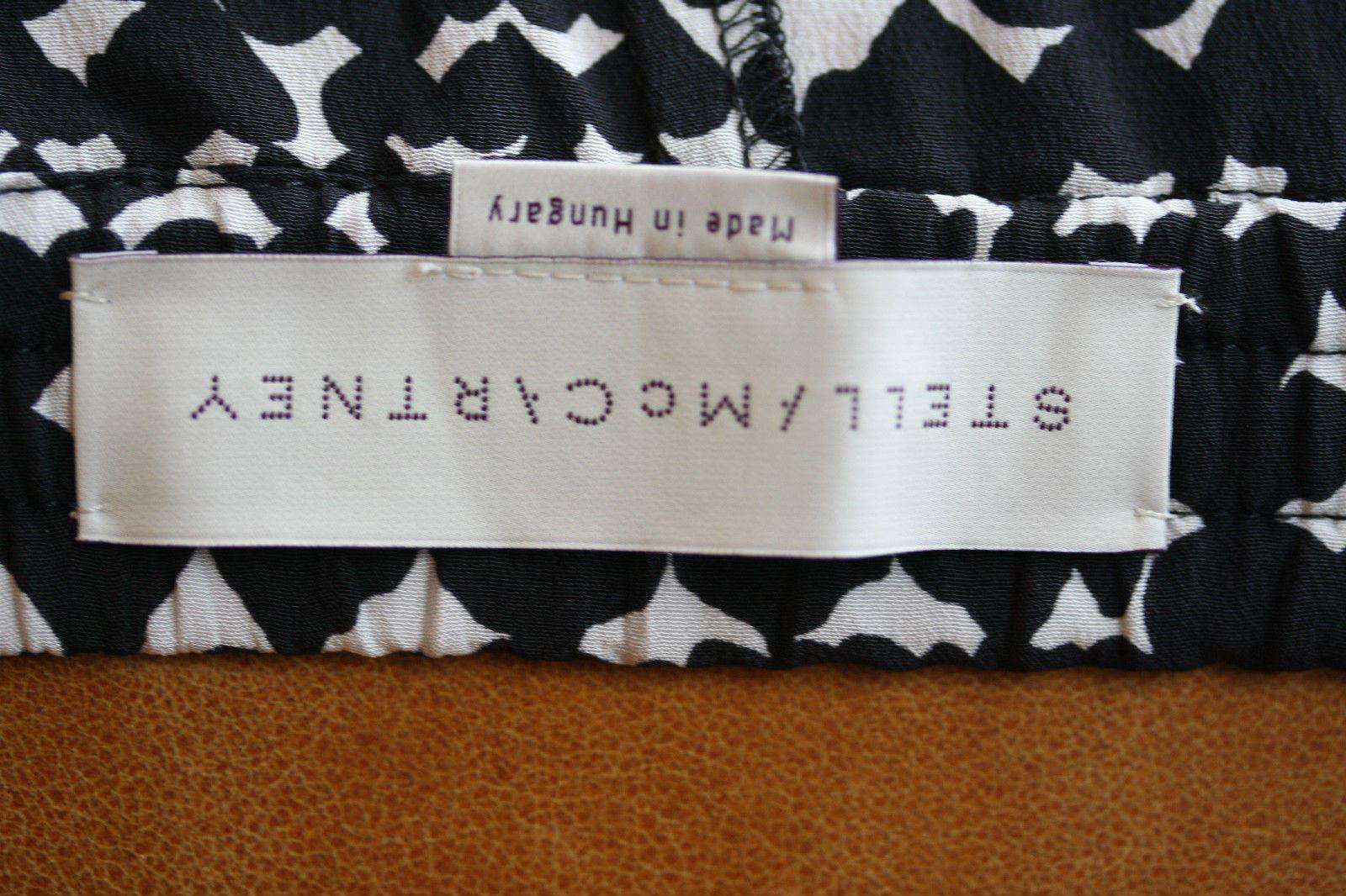 STELLA MCCARTNEY HEART PRINT SILK PANTS IT 42 UK 10 - Image 4