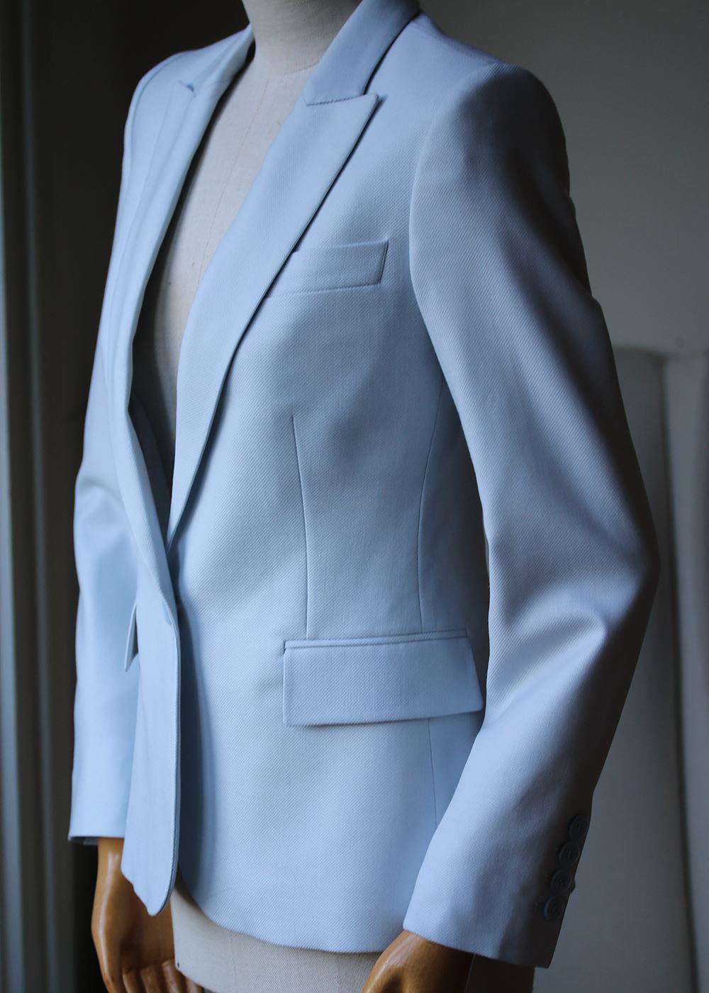 STELLA MCCARTNEY INGRID WOOL-PIQUÉ BLAZER IT 36 UK 4 - Image 5