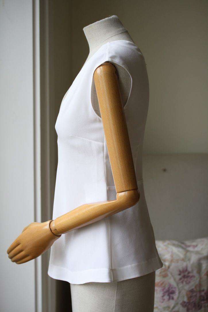 STELLA MCCARTNEY IVORY SLEEVELESS TOP IT 38 UK 6/8 - Image 2