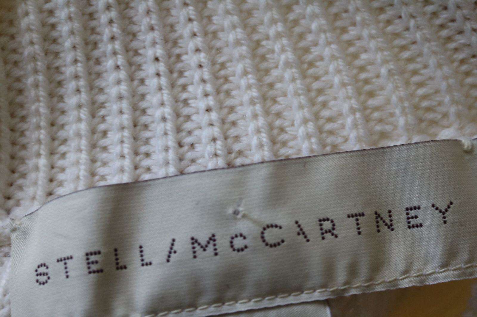 STELLA MCCARTNEY IVORY VENTED TURTLENECK SWEATER IT 38 UK 6 - Image 4