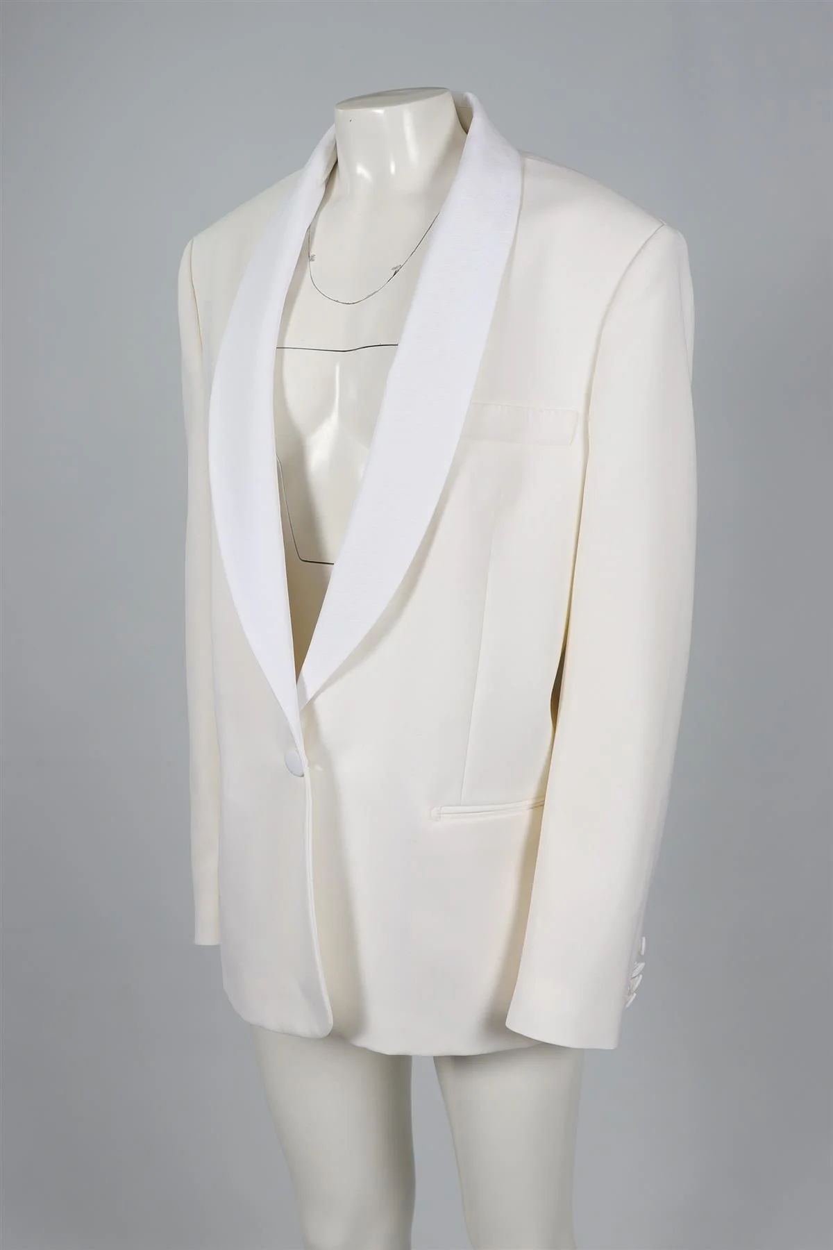 STELLA MCCARTNEY IVORY WOOL BLAZER IT 44 UK 12 - Image 3