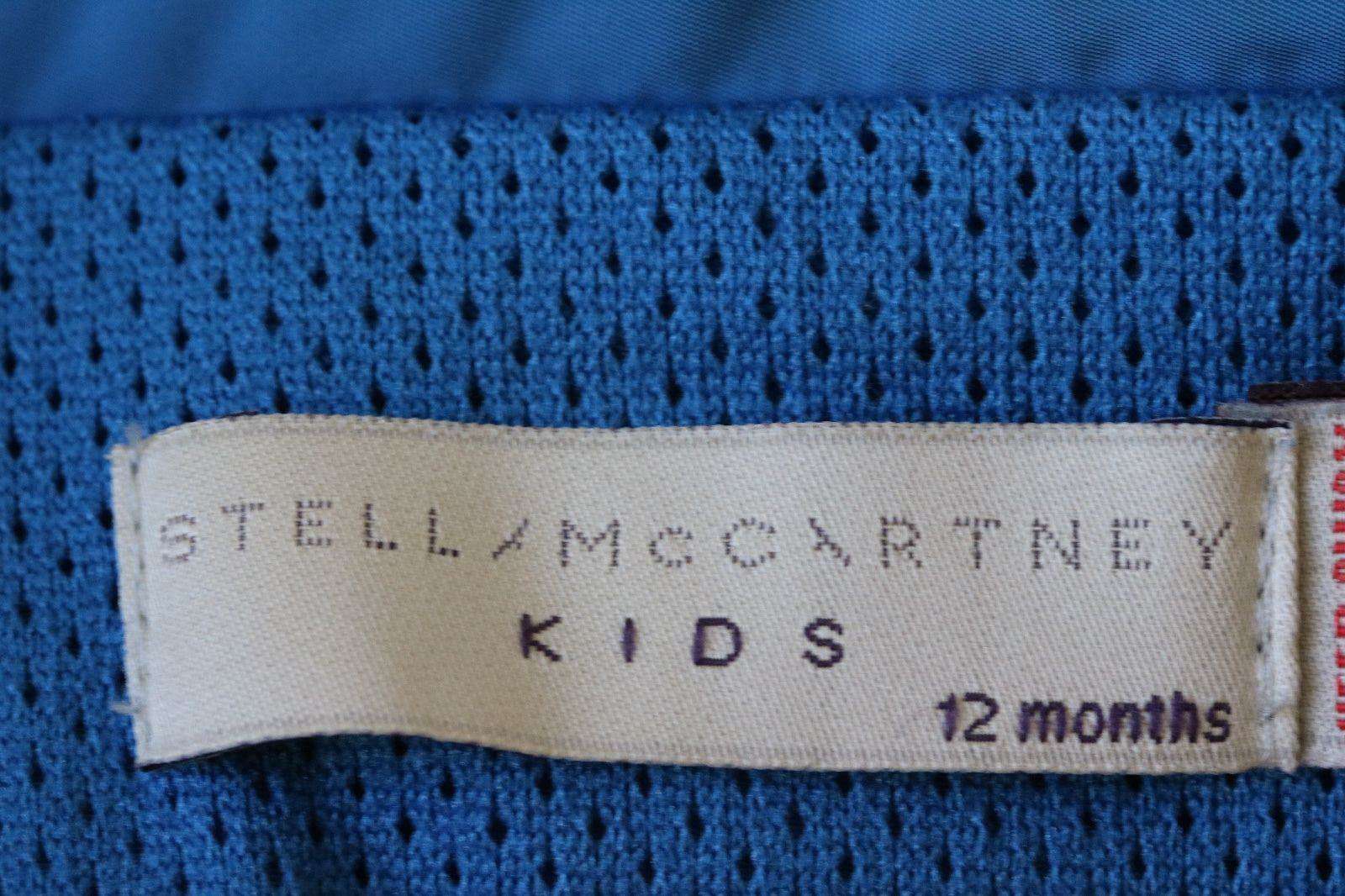 STELLA MCCARTNEY KIDS BABY BLUE LIGHTWEIGHT HOODED SCOUT JACKET 12 MONTHS - Image 3