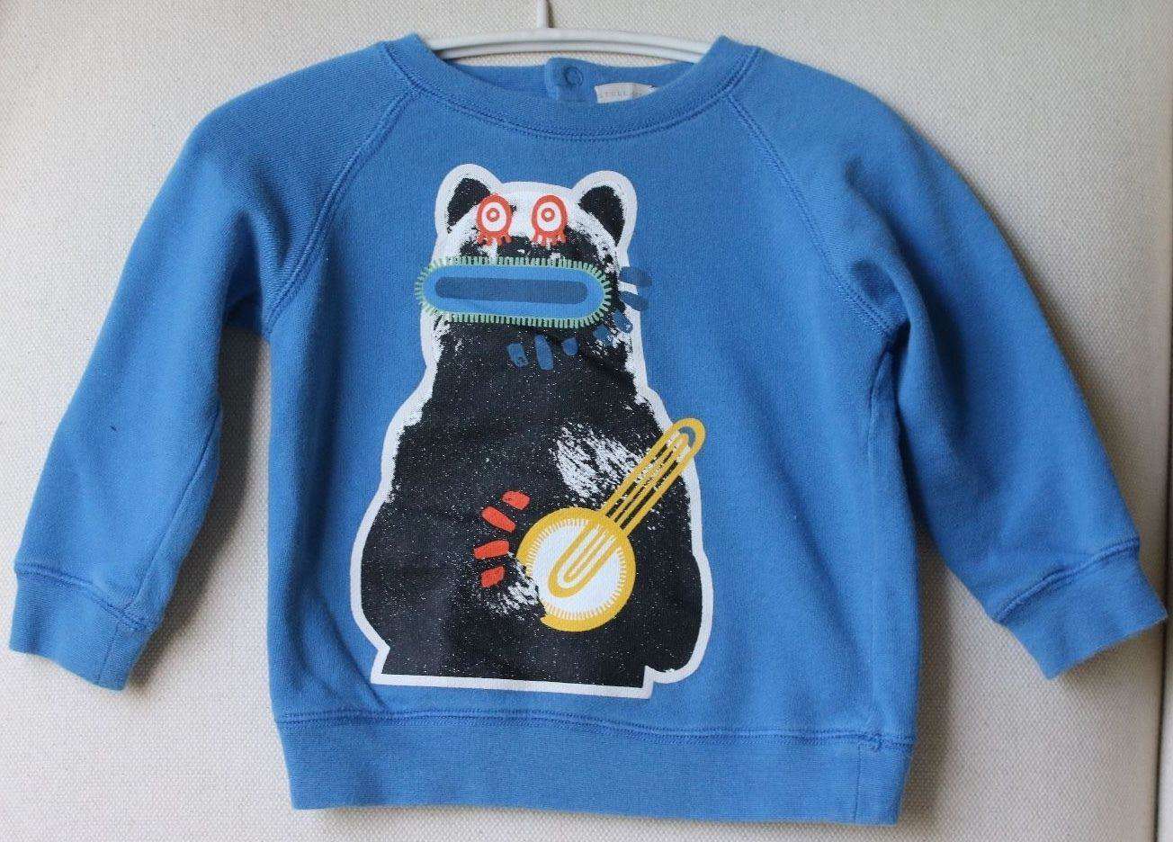 STELLA MCCARTNEY KIDS BABY BOY BLUE BILLY BEAR SWEATER 18 MONTHS - Image 3