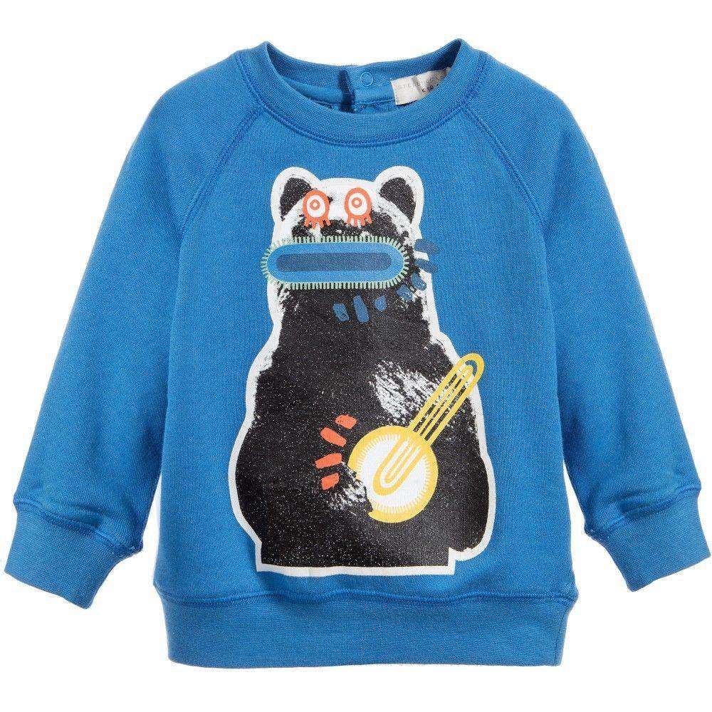 STELLA MCCARTNEY KIDS BABY BOY BLUE BILLY BEAR SWEATER 18 MONTHS - Image 5
