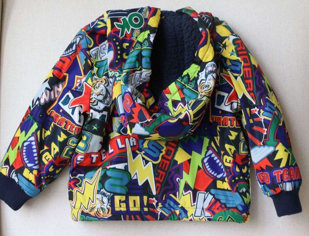 STELLA MCCARTNEY KIDS BABY BOYS STICKER PRINT SCOUT JACKET 18 MONTHS - Image 5