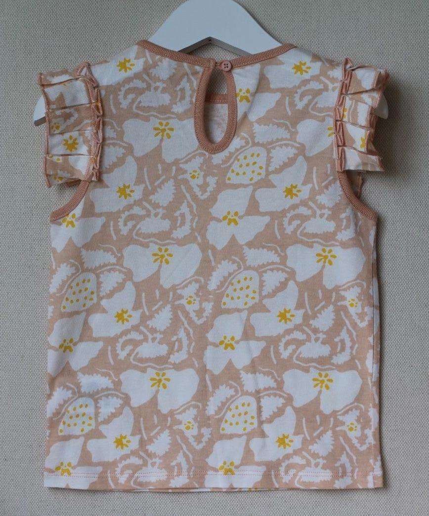 STELLA MCCARTNEY KIDS BABY GIRLS FLORAL PINK FRILLY TOP 3 YEARS - Image 2