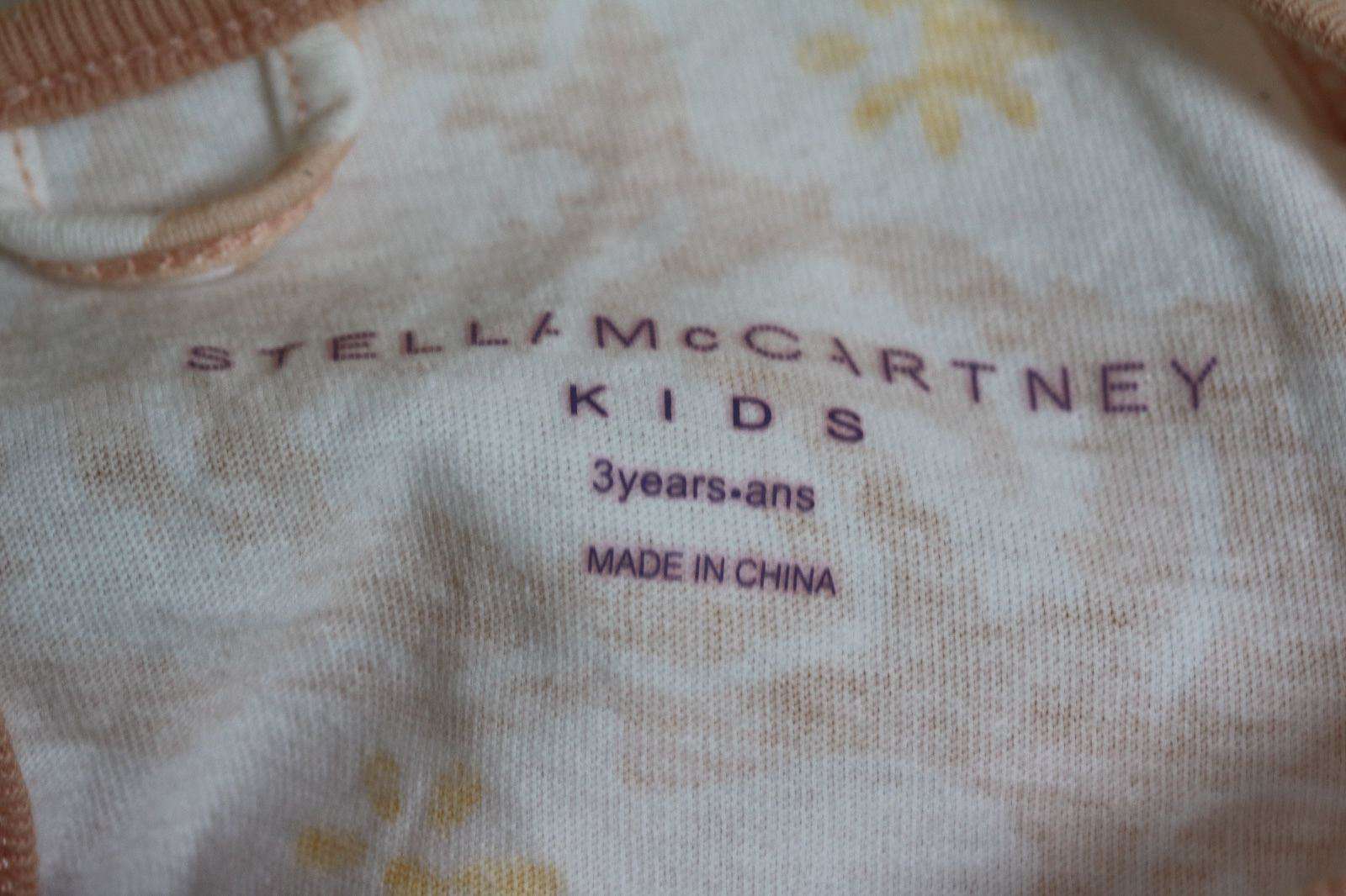 STELLA MCCARTNEY KIDS BABY GIRLS FLORAL PINK FRILLY TOP 3 YEARS - Image 3