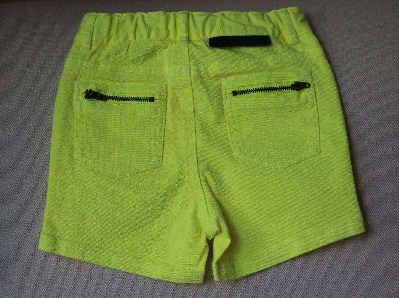 STELLA MCCARTNEY KIDS BABY GIRLS NEON YELLOW SHORTS 2 YEARS - Image 2