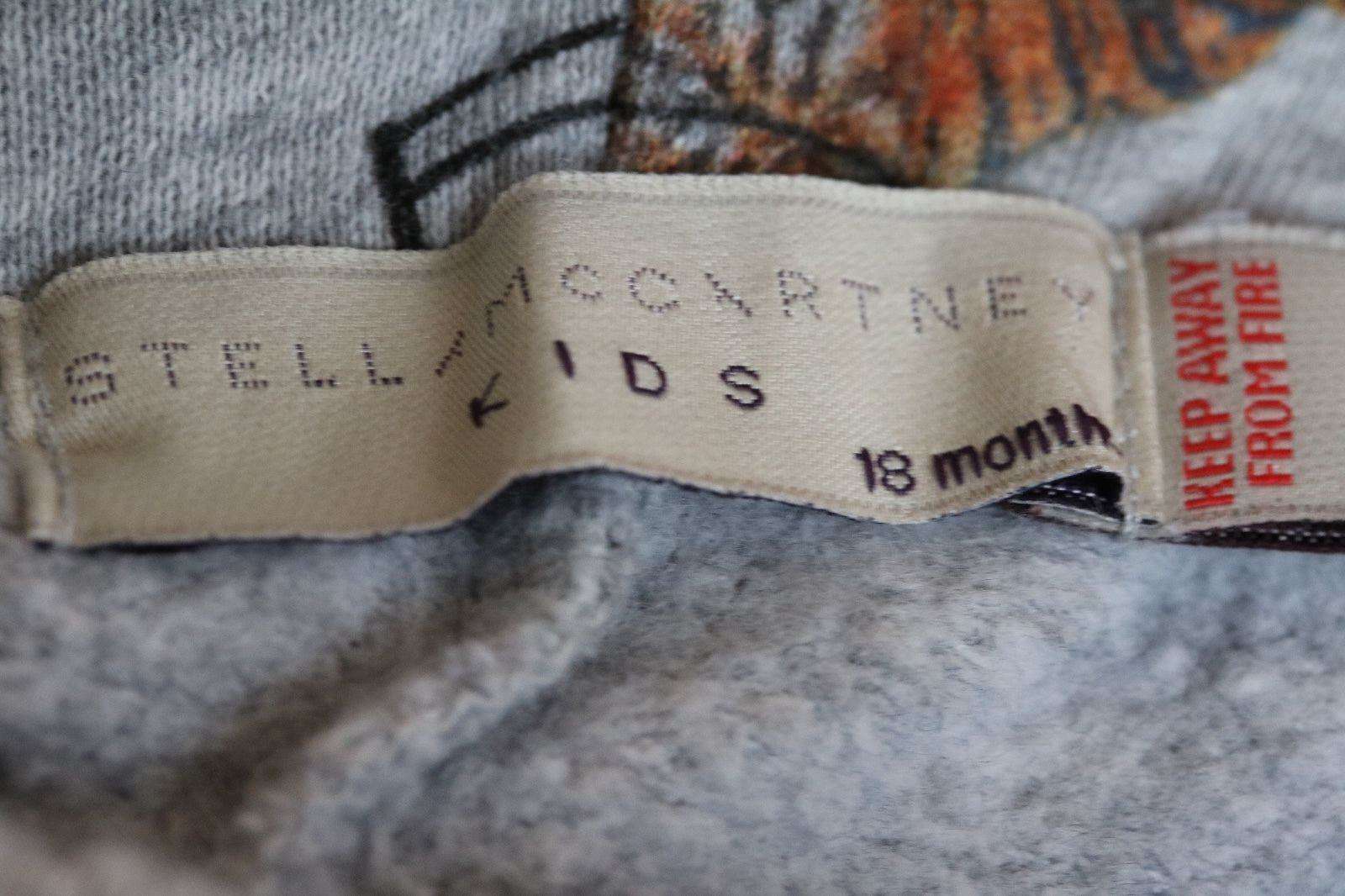 STELLA MCCARTNEY KIDS BABY GREY CIRCUS LOOPIE SWEATPANTS 18 MONTHS - Image 2