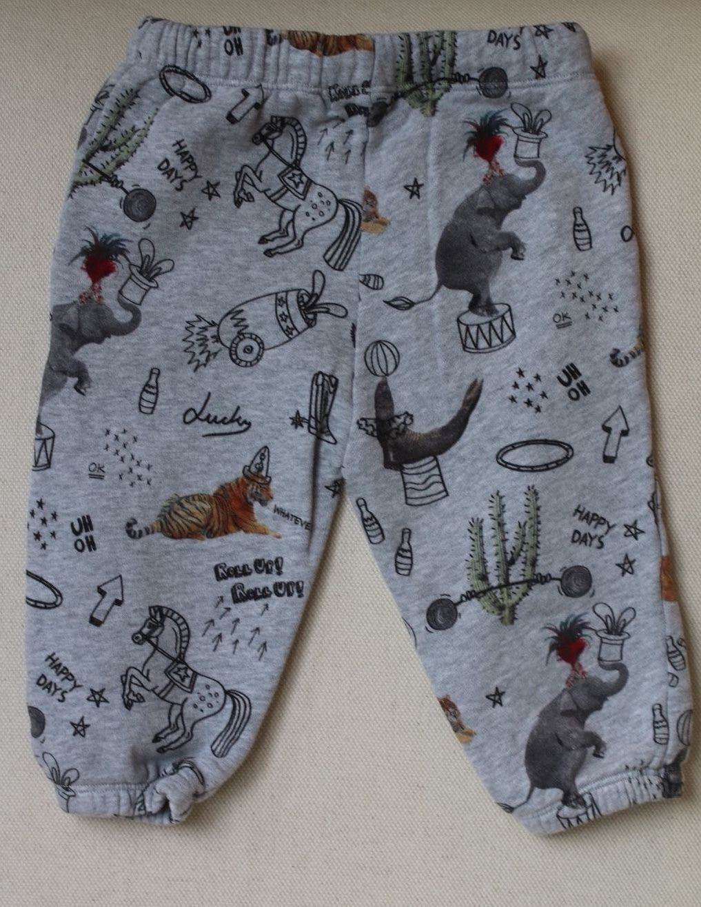 STELLA MCCARTNEY KIDS BABY GREY CIRCUS LOOPIE SWEATPANTS 18 MONTHS - Image 4