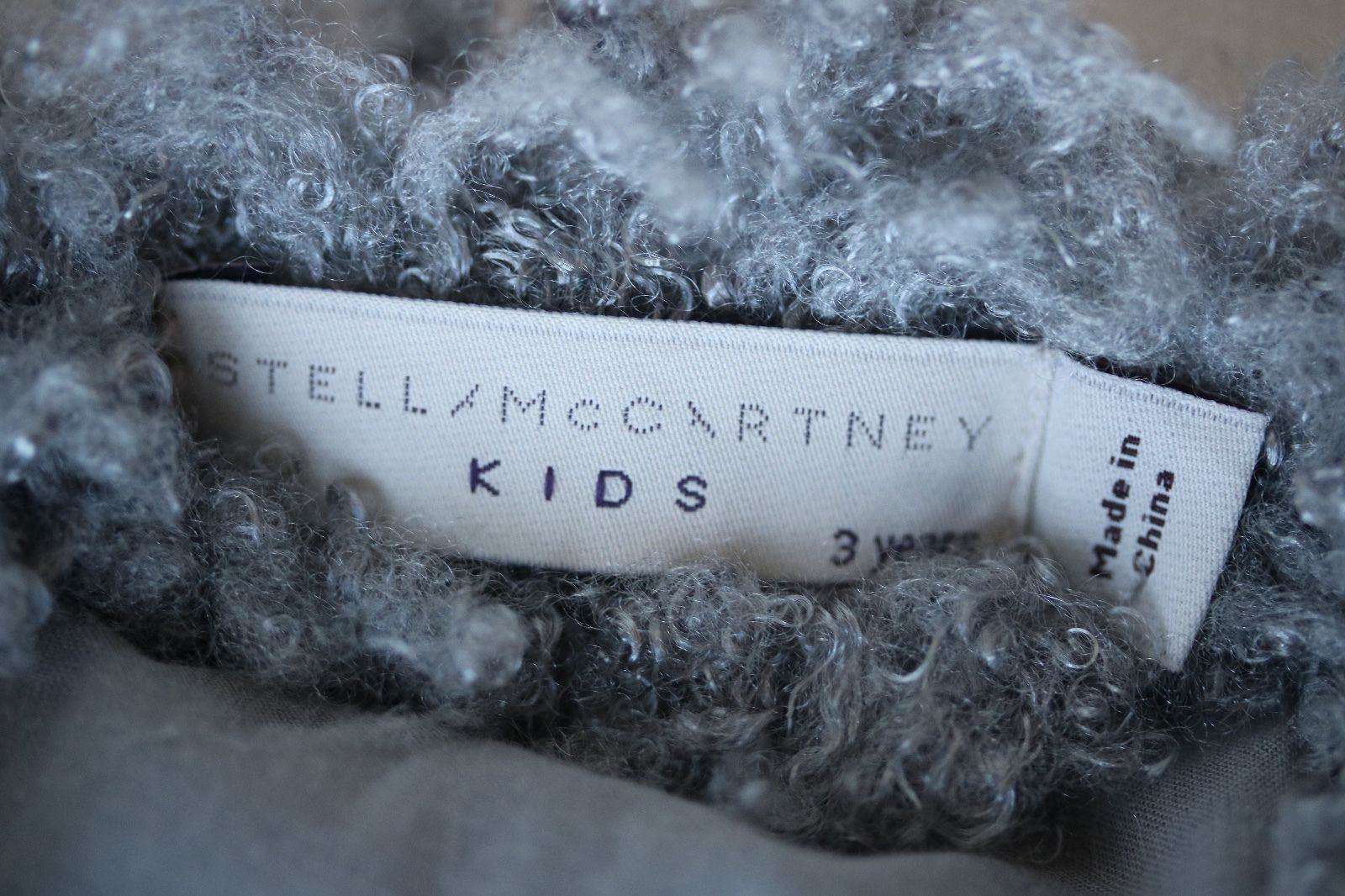 STELLA MCCARTNEY KIDS BABY GREY SPARKLES COAT 3 YEARS - Image 4