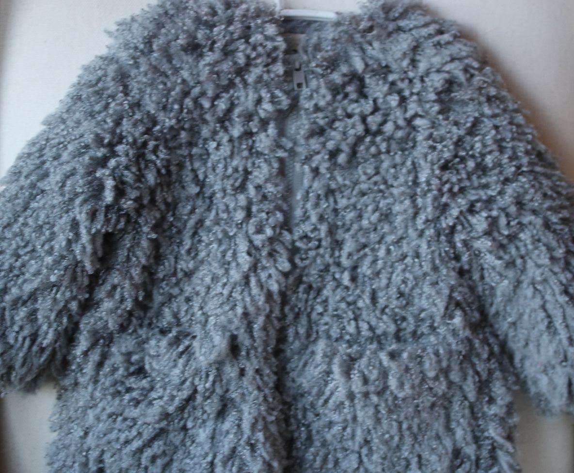 STELLA MCCARTNEY KIDS BABY GREY SPARKLES COAT 3 YEARS - Image 6