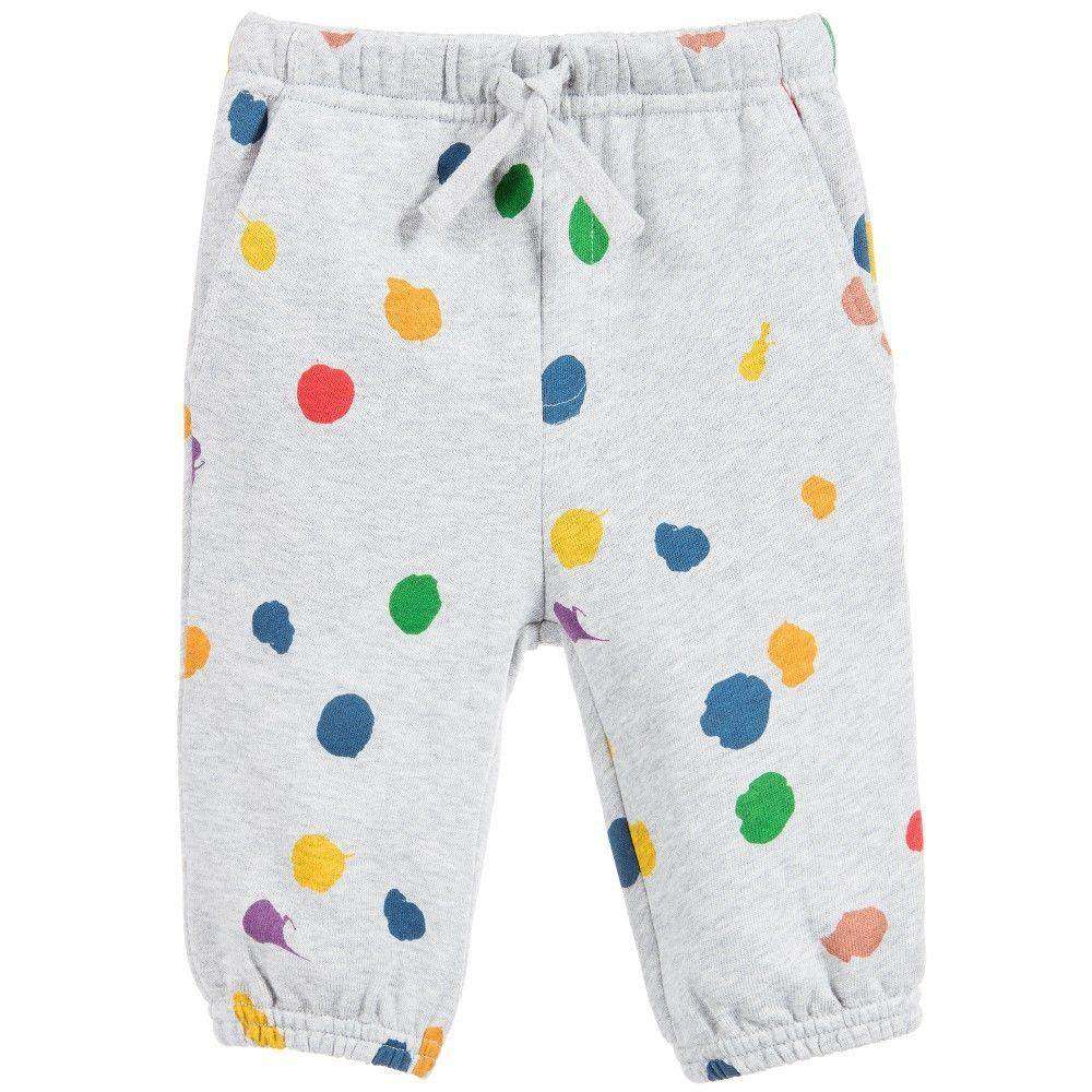 STELLA MCCARTNEY KIDS BABY ZACHARY POLKA DOT TRACKSUIT BOTTOMS 12 MONTHS