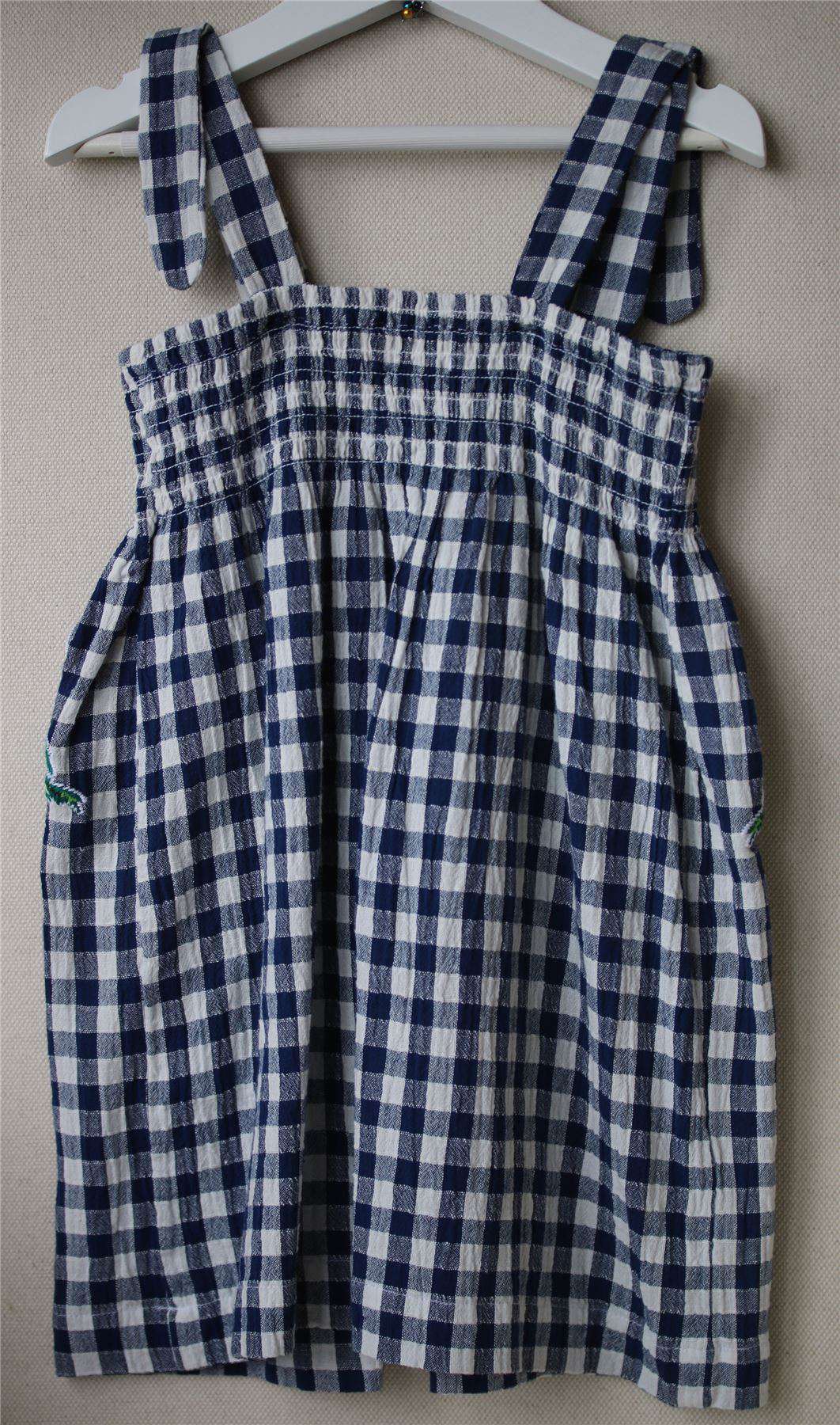 STELLA MCCARTNEY KIDS BLUE & WHITE GINGHAM DRESS 5 YEARS - Image 3