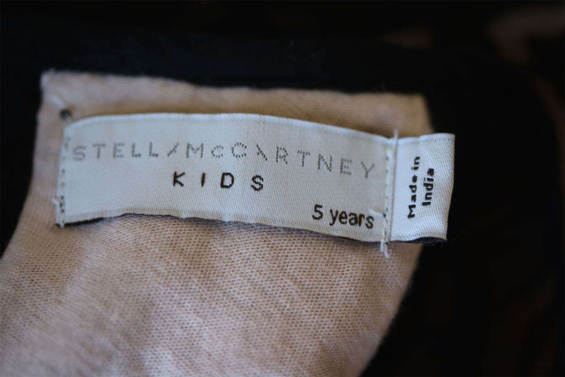 STELLA MCCARTNEY KIDS GIRLS BLACK & PINK MISTY STAR DRESS 5 YEARS - Image 3