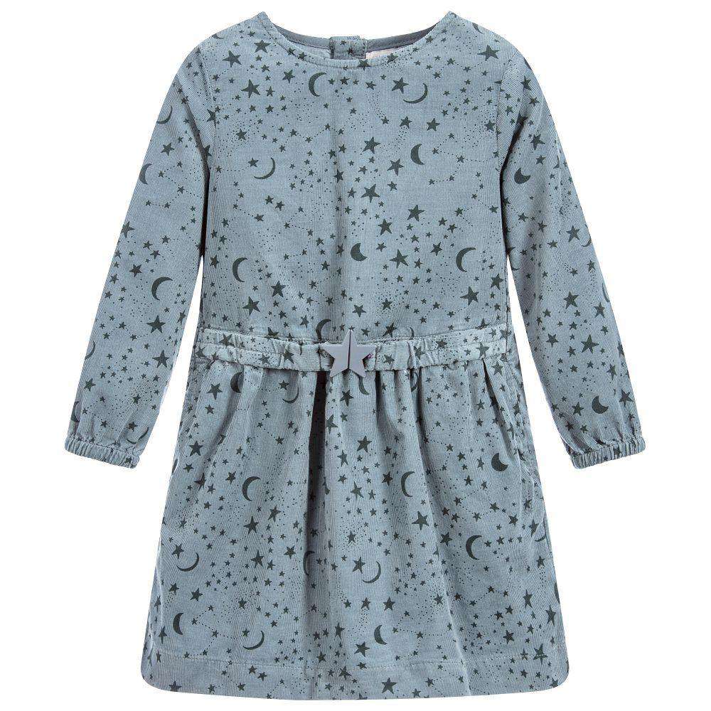 STELLA MCCARTNEY KIDS GIRLS BLUE COTTON DRESS 5 YEARS