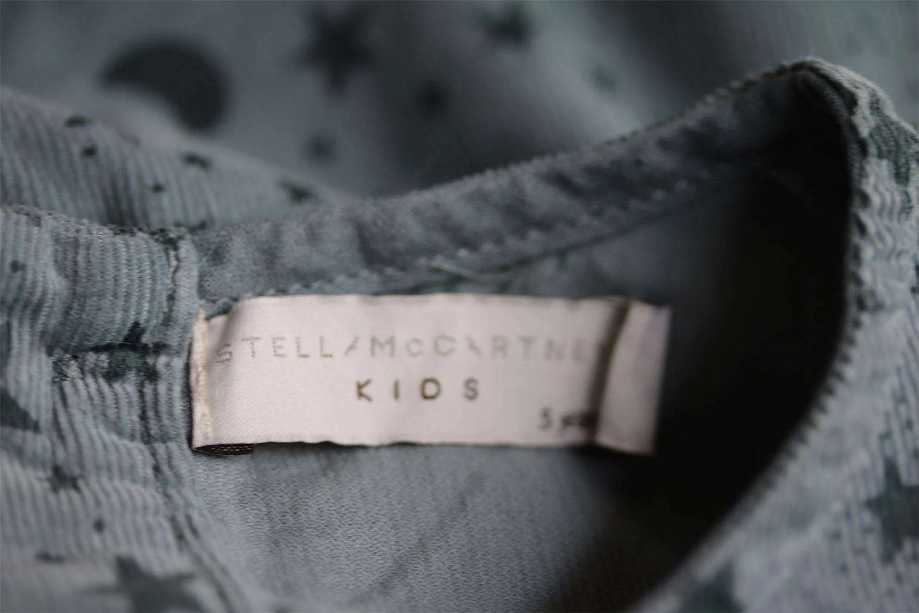 STELLA MCCARTNEY KIDS GIRLS BLUE COTTON DRESS 5 YEARS - Image 4