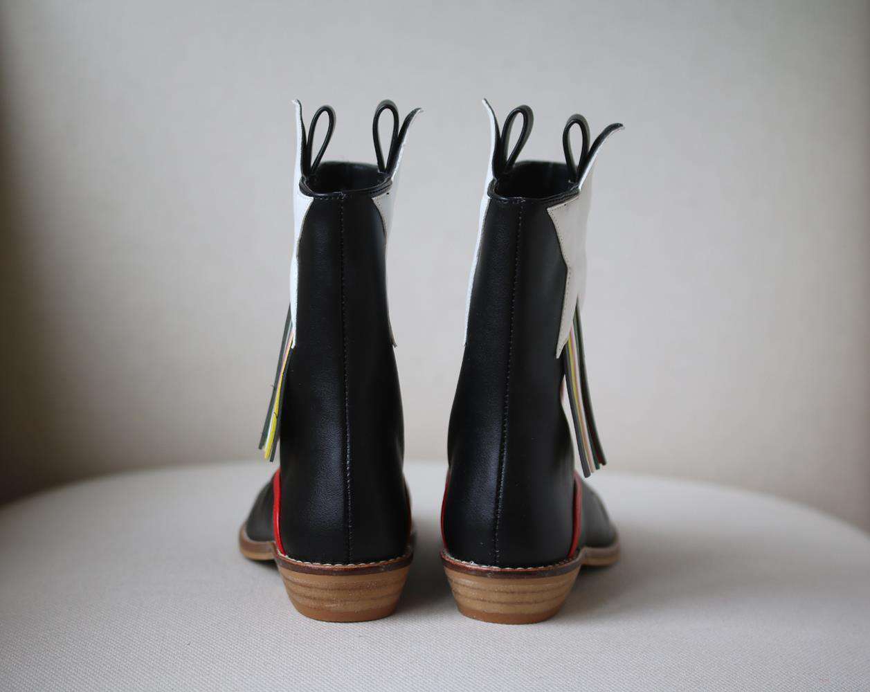 STELLA MCCARTNEY KIDS GIRLS BOWBOY BOOTS EU 30 UK 11.5/12 - Image 4