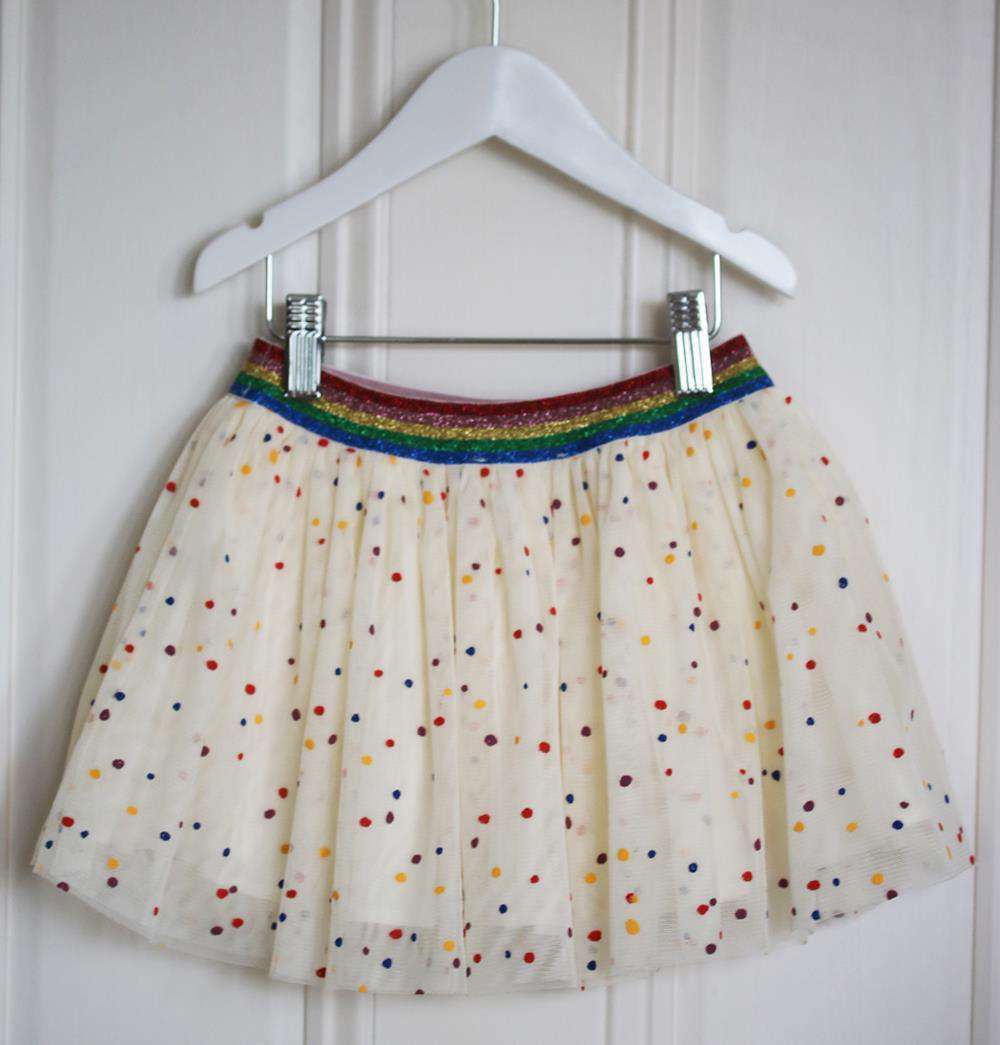 STELLA MCCARTNEY KIDS GIRLS CONFETTI TULLE SKIRT 6 YEARS - Image 3