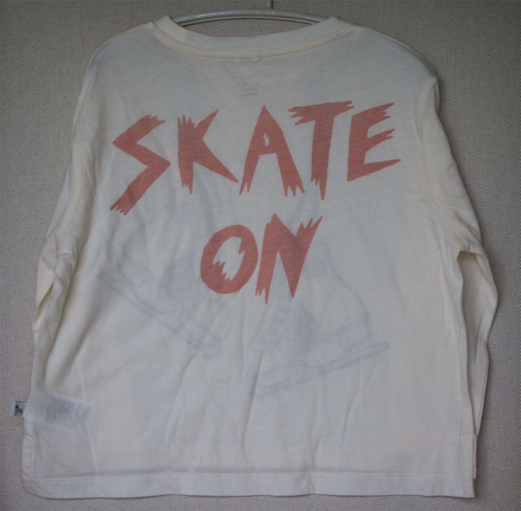 STELLA MCCARTNEY KIDS GIRLS IVORY SKATE ON PRINT FARAH TOP 5 YEARS - Image 2