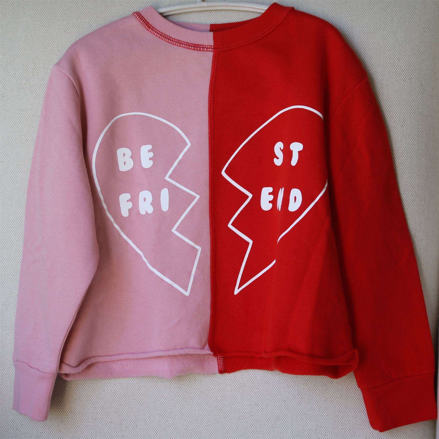 STELLA MCCARTNEY KIDS GIRLS PINK BEST FRIENDS SWEATER 5 YEARS - Image 2