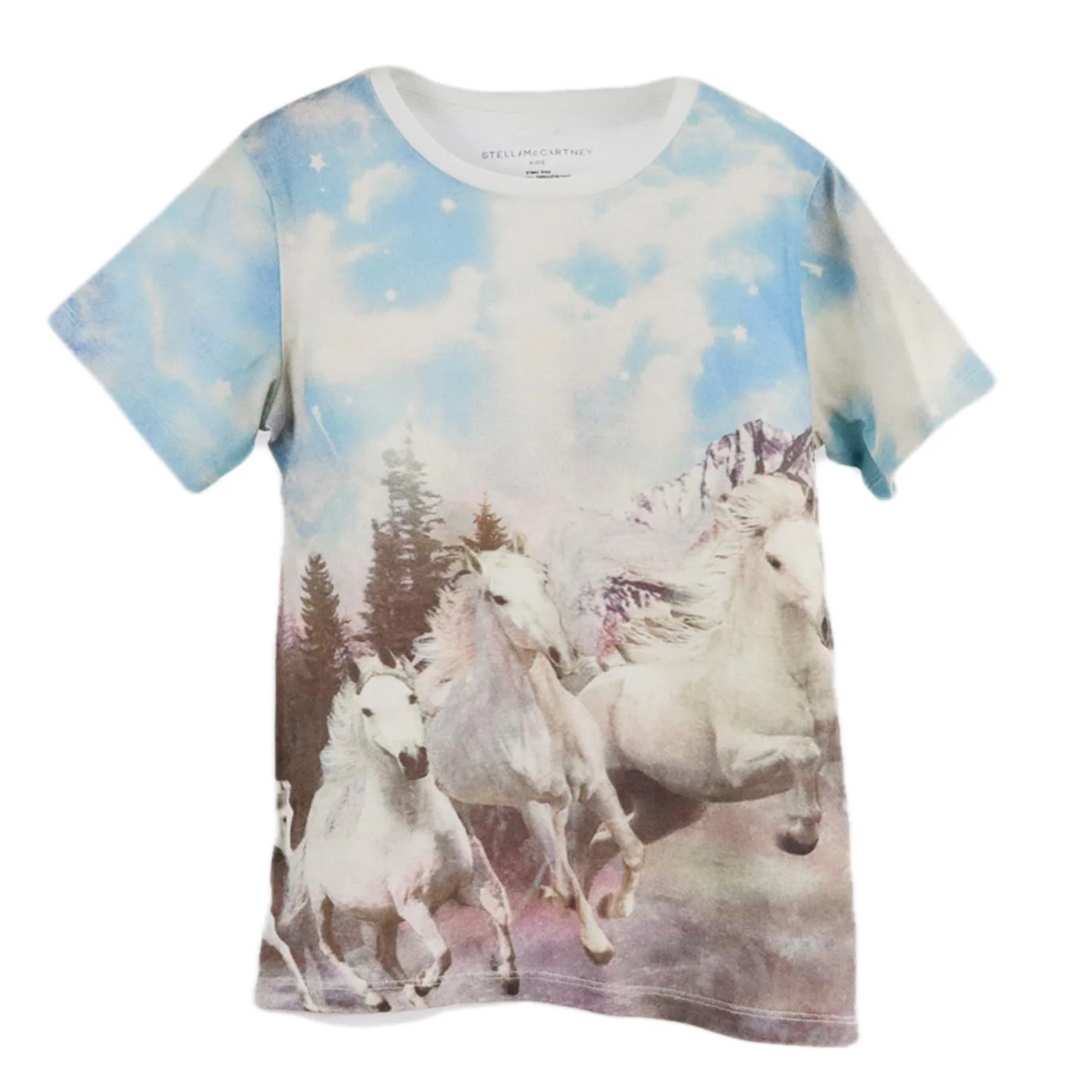 STELLA MCCARTNEY KIDS GIRLS PRINTED COTTON T-SHIRT 8 YEARS