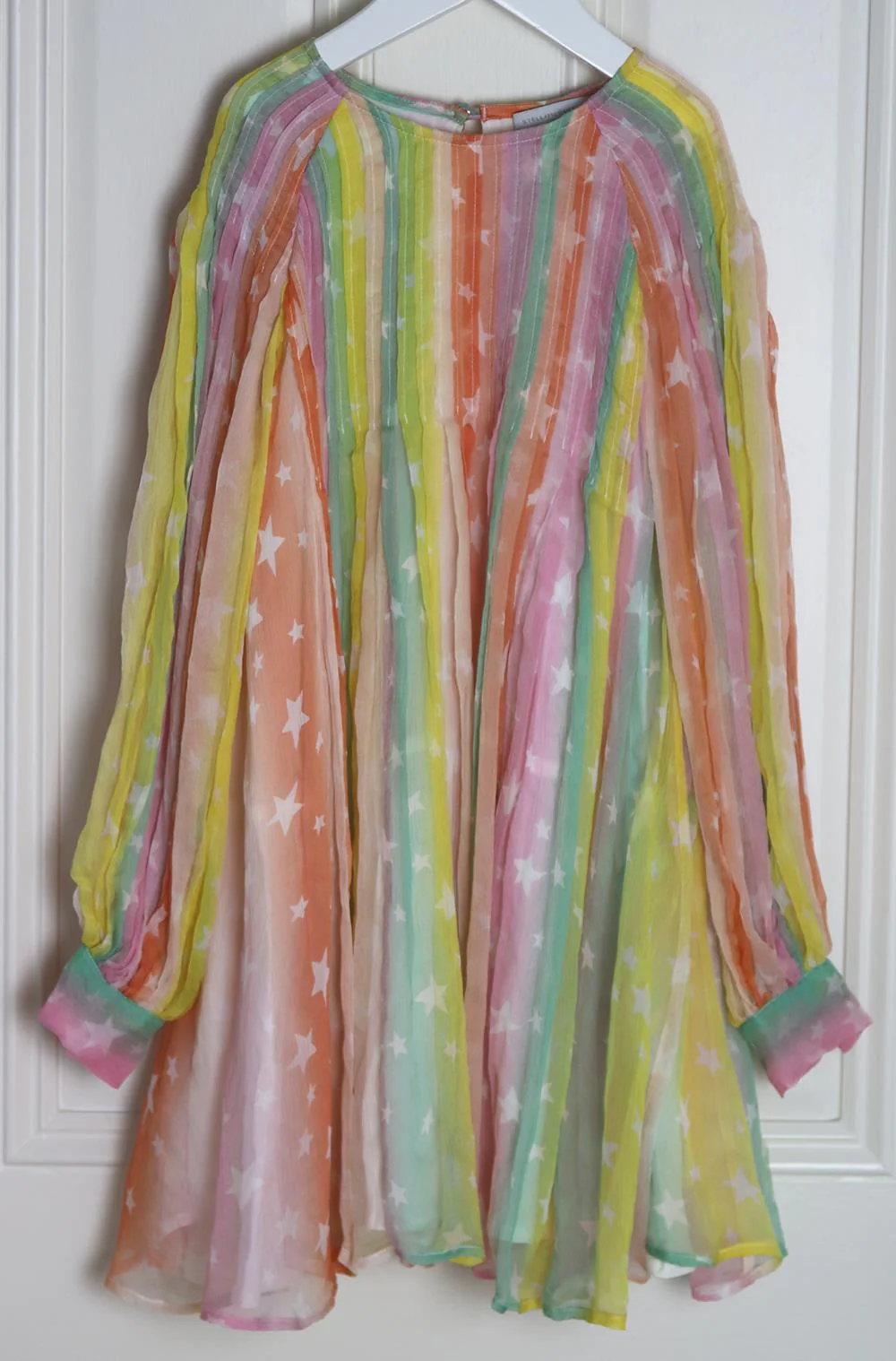 STELLA MCCARTNEY KIDS GIRLS RAINBOW SILK DRESS 8 YEARS - Image 2