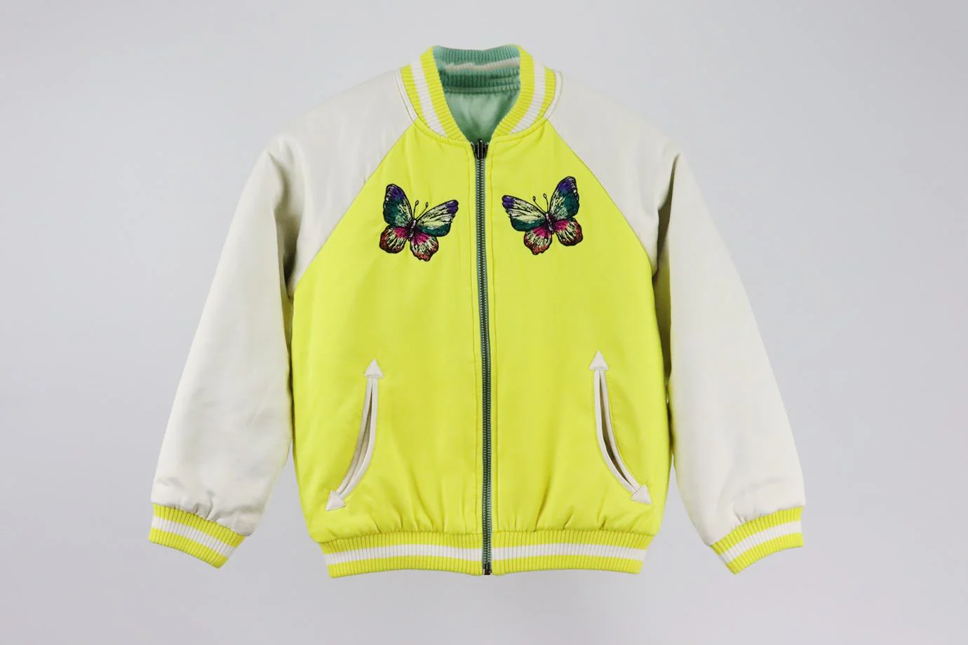 STELLA MCCARTNEY KIDS GIRLS RESERSIBLE BUFFERFLY JACKET 8 YEARS - Image 5