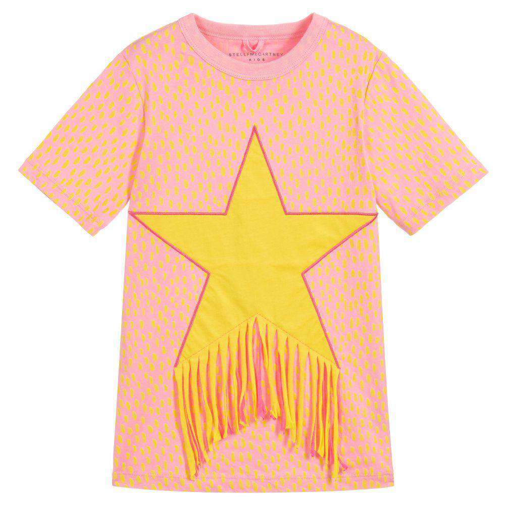 STELLA MCCARTNEY KIDS GIRLS STAR COTTON DRESS 6 YEARS