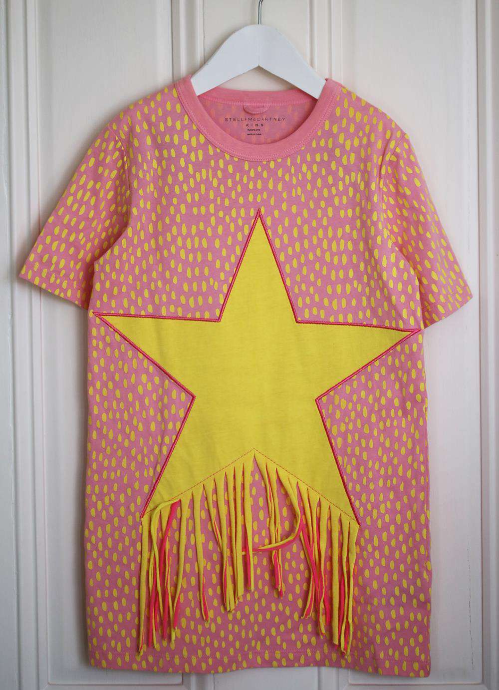 STELLA MCCARTNEY KIDS GIRLS STAR COTTON DRESS 6 YEARS - Image 2