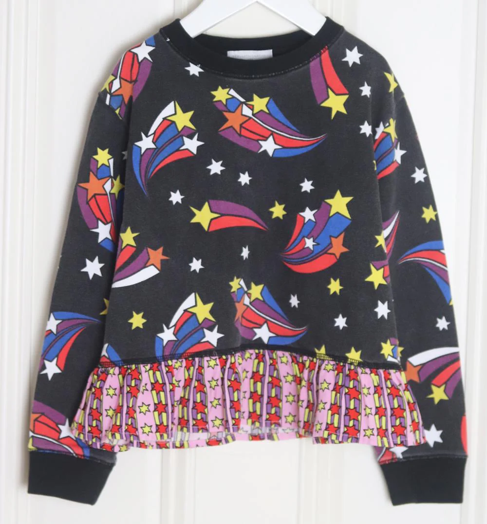 STELLA MCCARTNEY KIDS GIRLS STAR PRINT COTTON TRACKSUIT 8 YEARS - Image 2