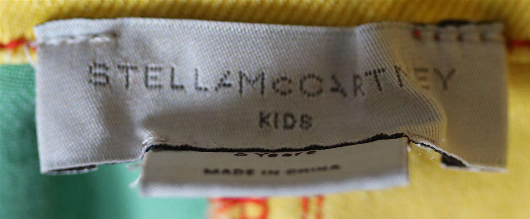 STELLA MCCARTNEY KIDS GIRLS STRIPED DENIM SHORTS 6 YEARS - Image 4